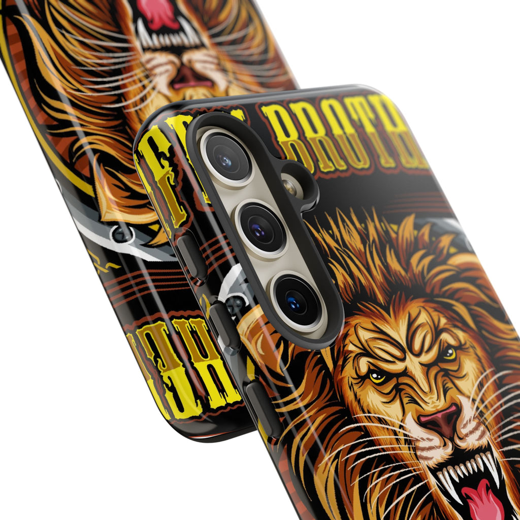 Lion King Tough Cases Phone Case — Fierce Roaring Lion Design, Protective Shockproof Cover