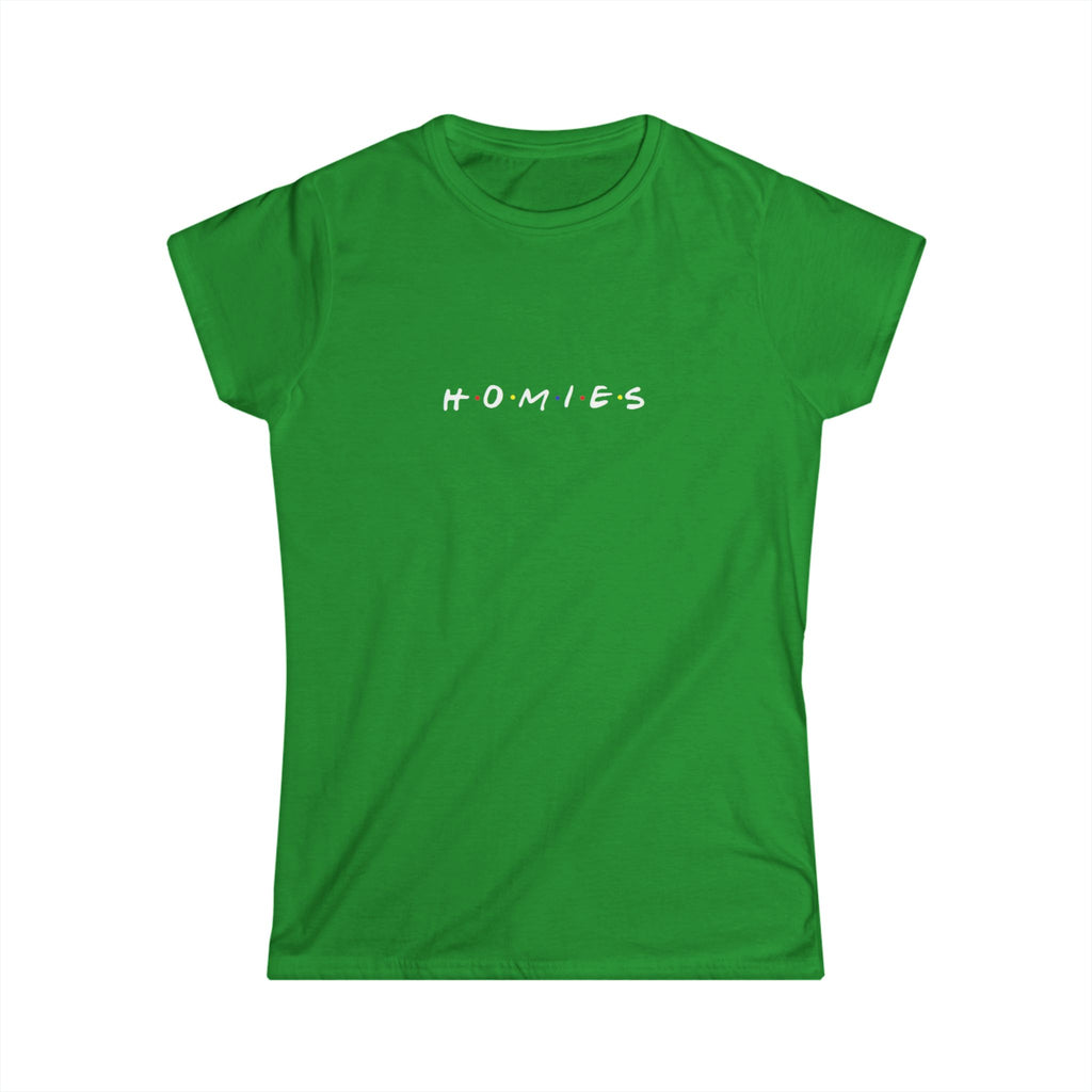Homies Script Women's Tee — Casual Best Friends Graphic Shirt
