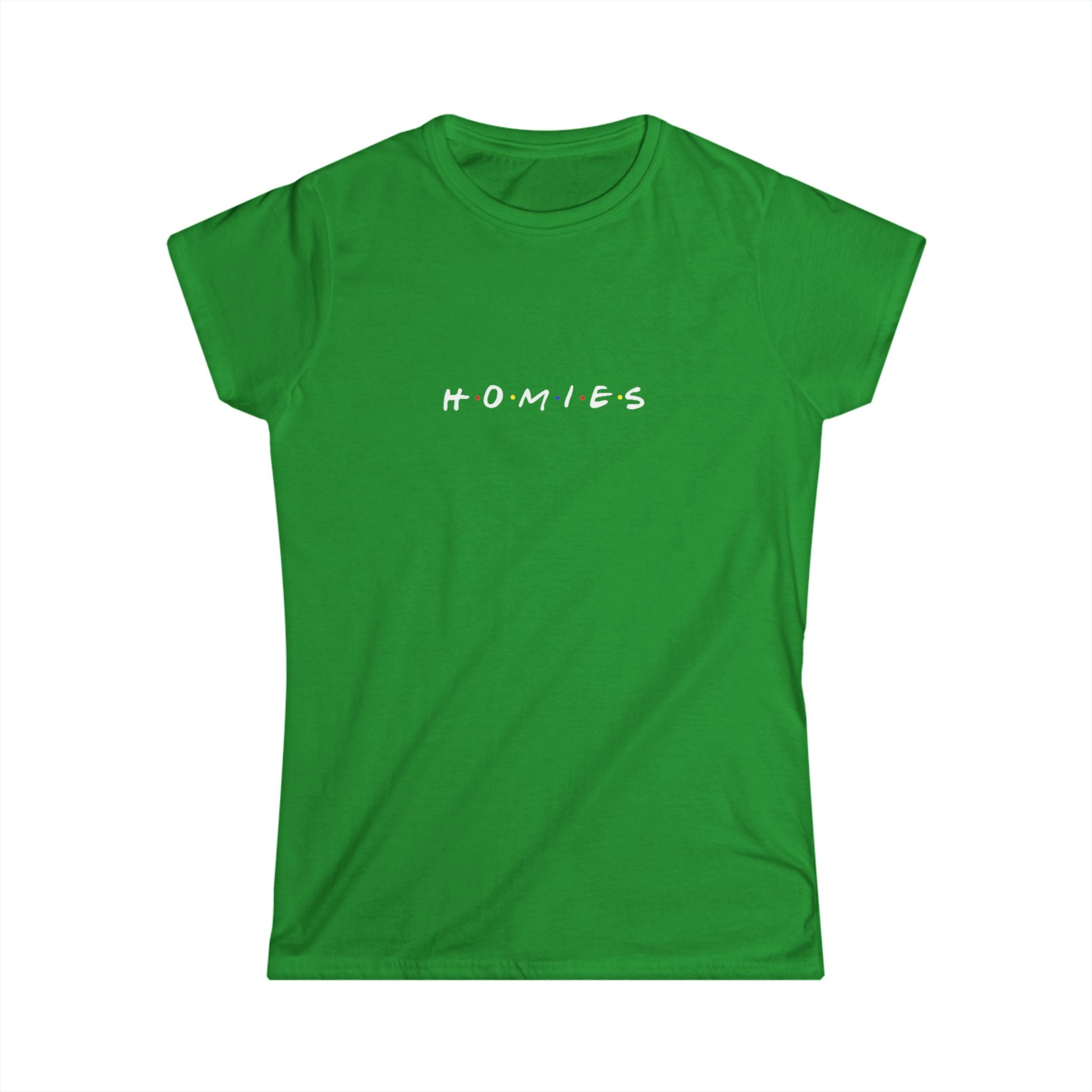 Homies Script Women's Tee — Casual Best Friends Graphic Shirt