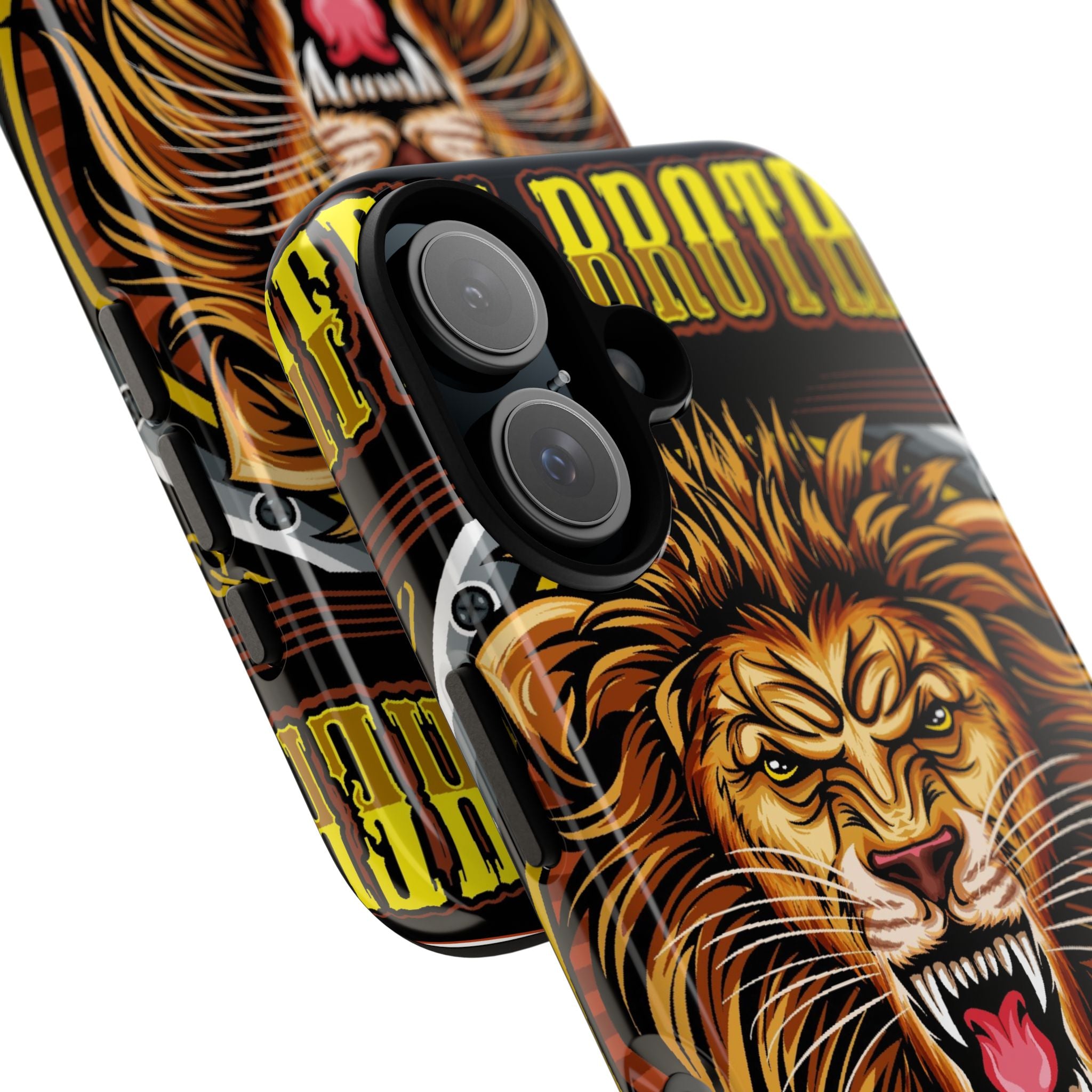 Lion King Tough Cases Phone Case — Fierce Roaring Lion Design, Protective Shockproof Cover