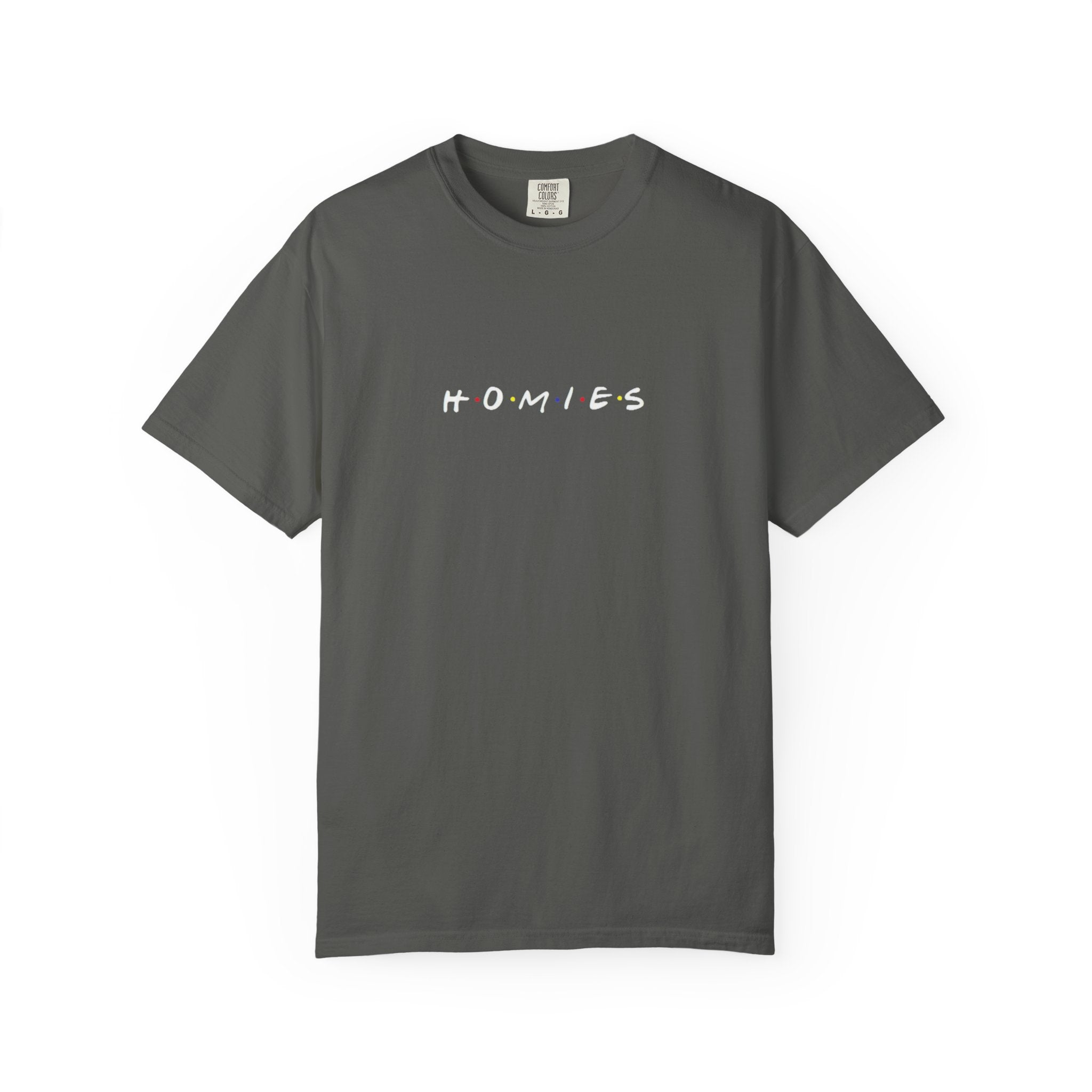 Homies Graphic T-Shirt — Casual Vintage-Inspired Tee for Friends & Streetwear