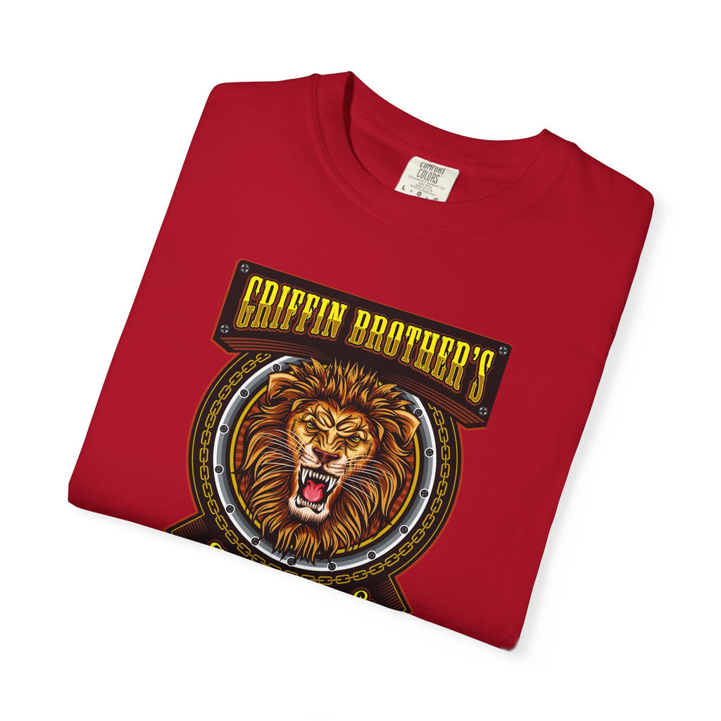 Griffin Brothers Skating Lion T-Shirt — Vintage Skate Crew Tee