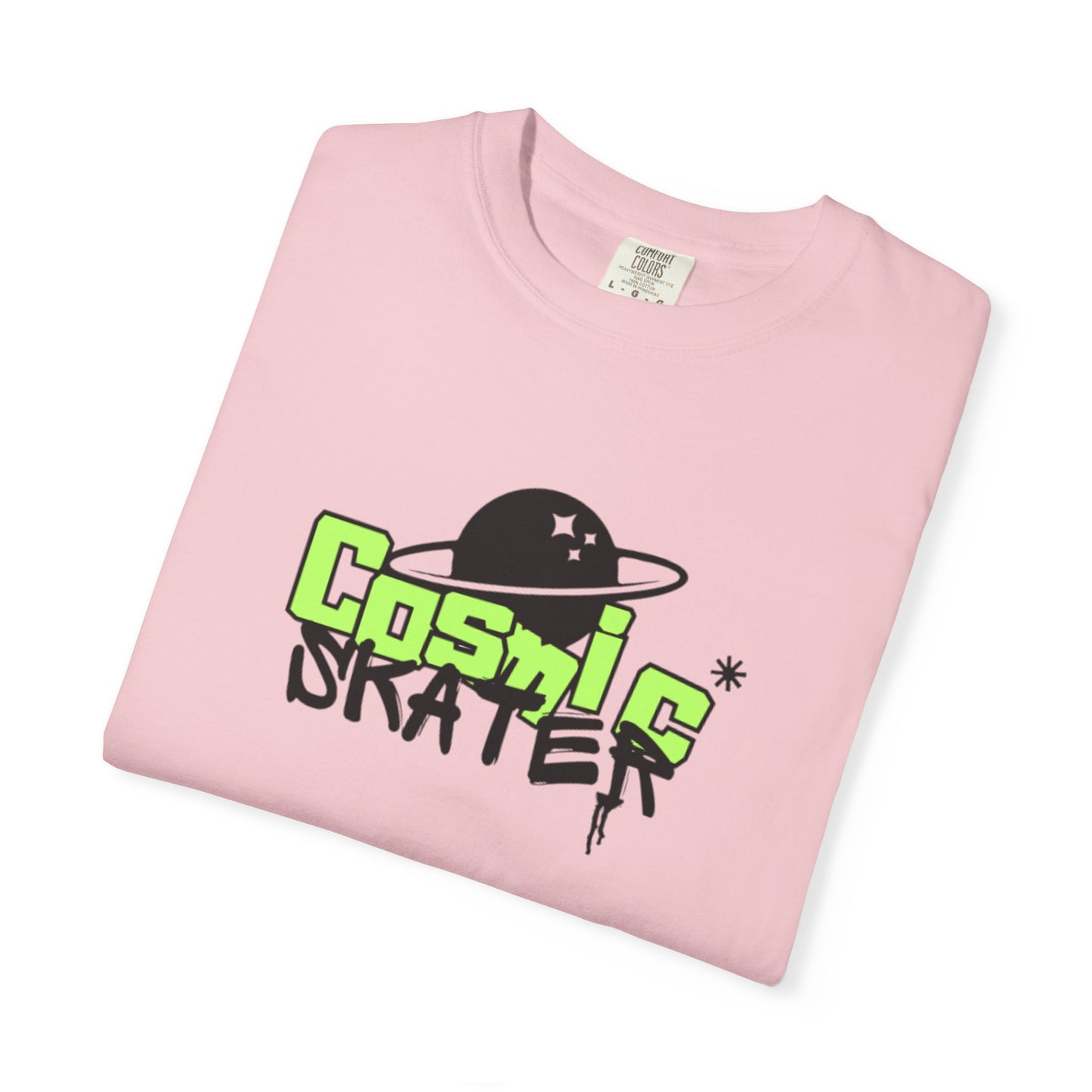 Cosmic Skater Graphic T-Shirt — Planet Skateboard Tee
