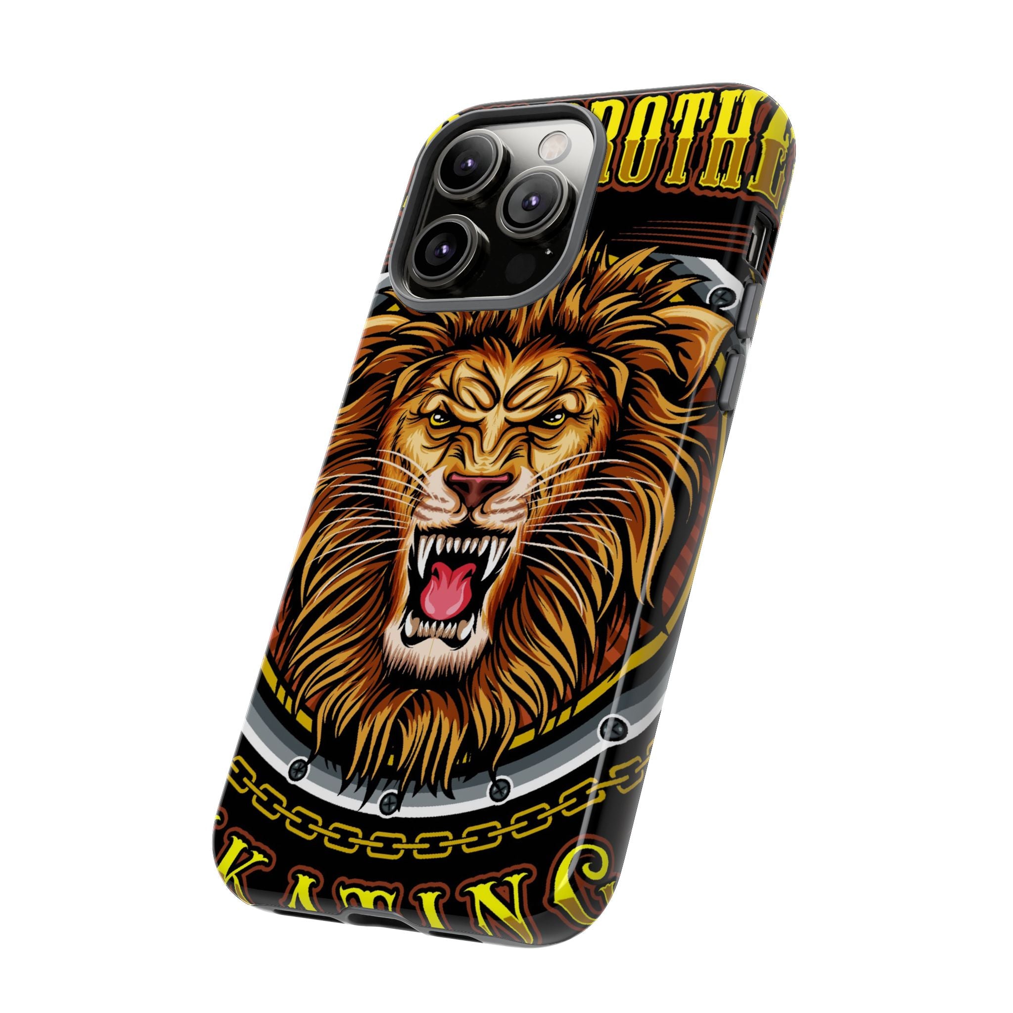 Lion King Tough Cases Phone Case — Fierce Roaring Lion Design, Protective Shockproof Cover