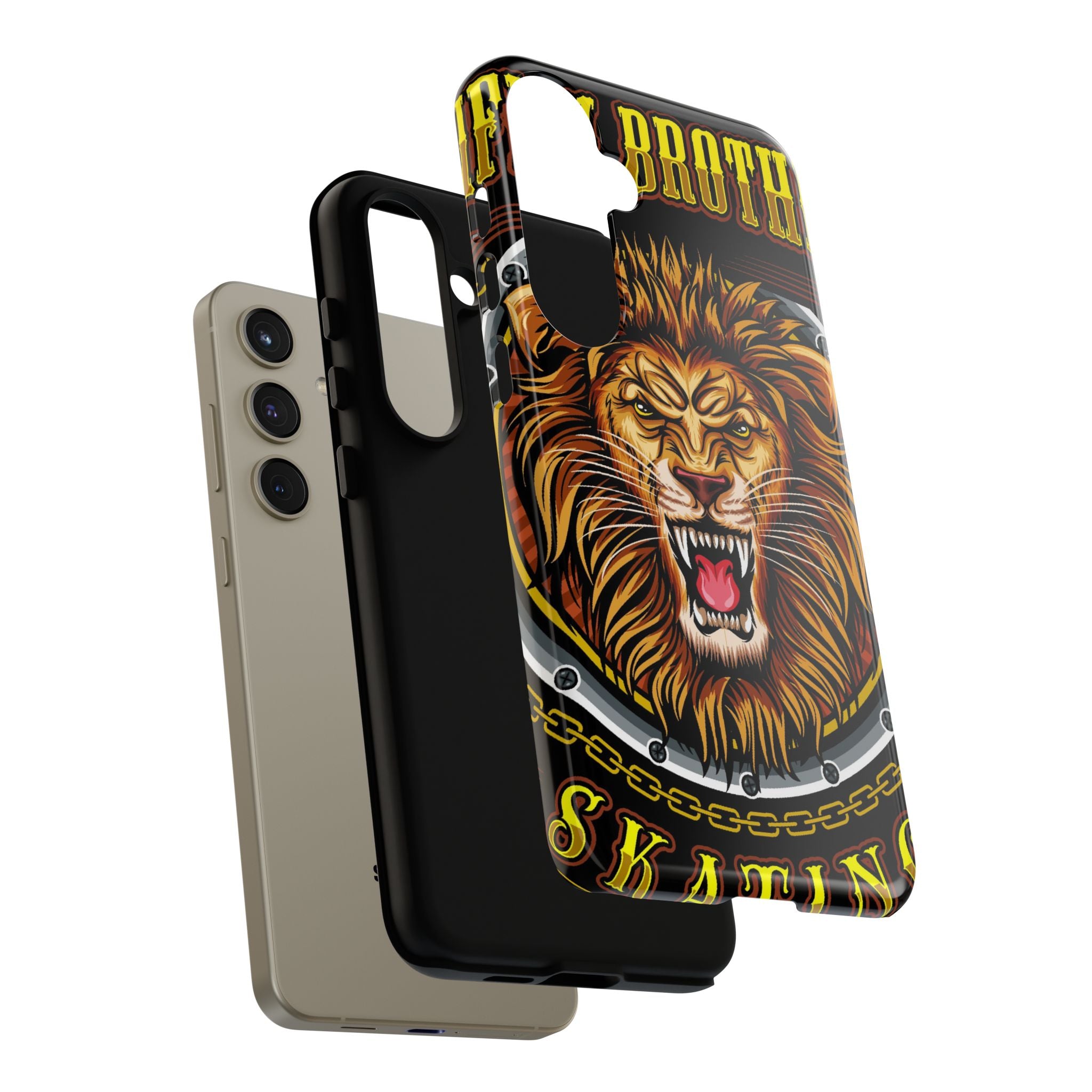 Lion King Tough Cases Phone Case — Fierce Roaring Lion Design, Protective Shockproof Cover