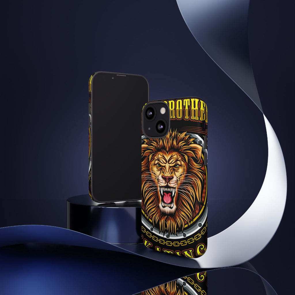 Lion King Tough Cases Phone Case — Fierce Roaring Lion Design, Protective Shockproof Cover