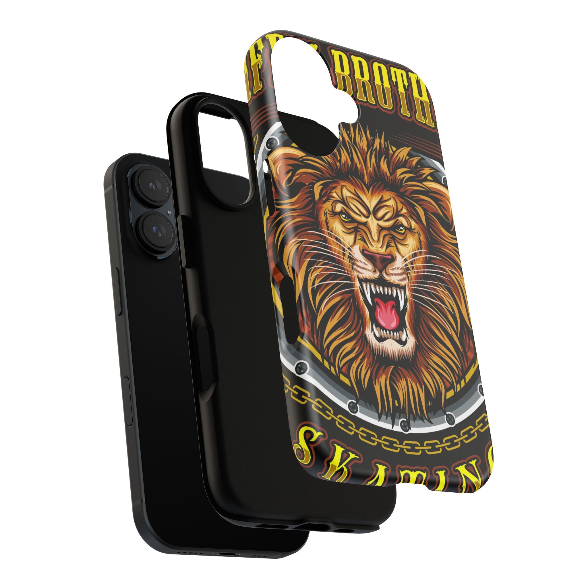 Lion King Tough Cases Phone Case — Fierce Roaring Lion Design, Protective Shockproof Cover