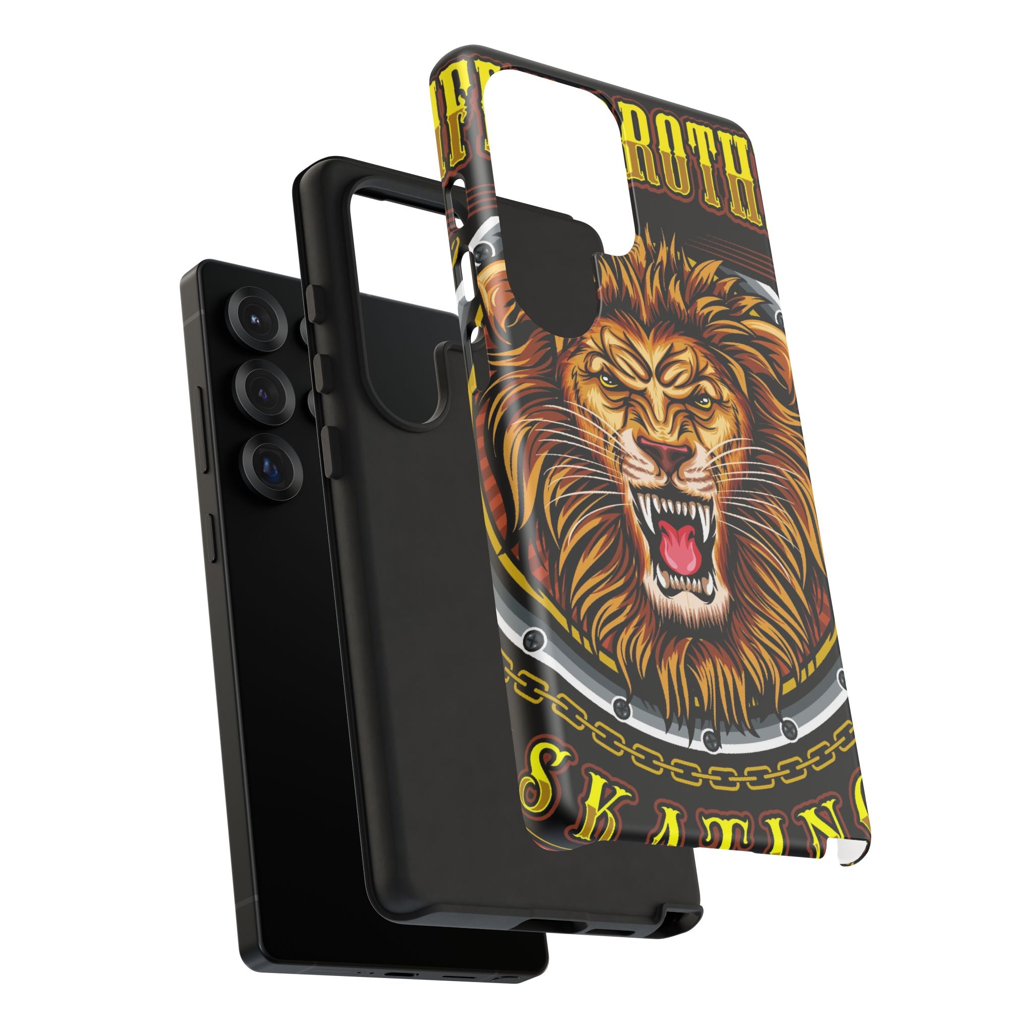 Lion King Tough Cases Phone Case — Fierce Roaring Lion Design, Protective Shockproof Cover