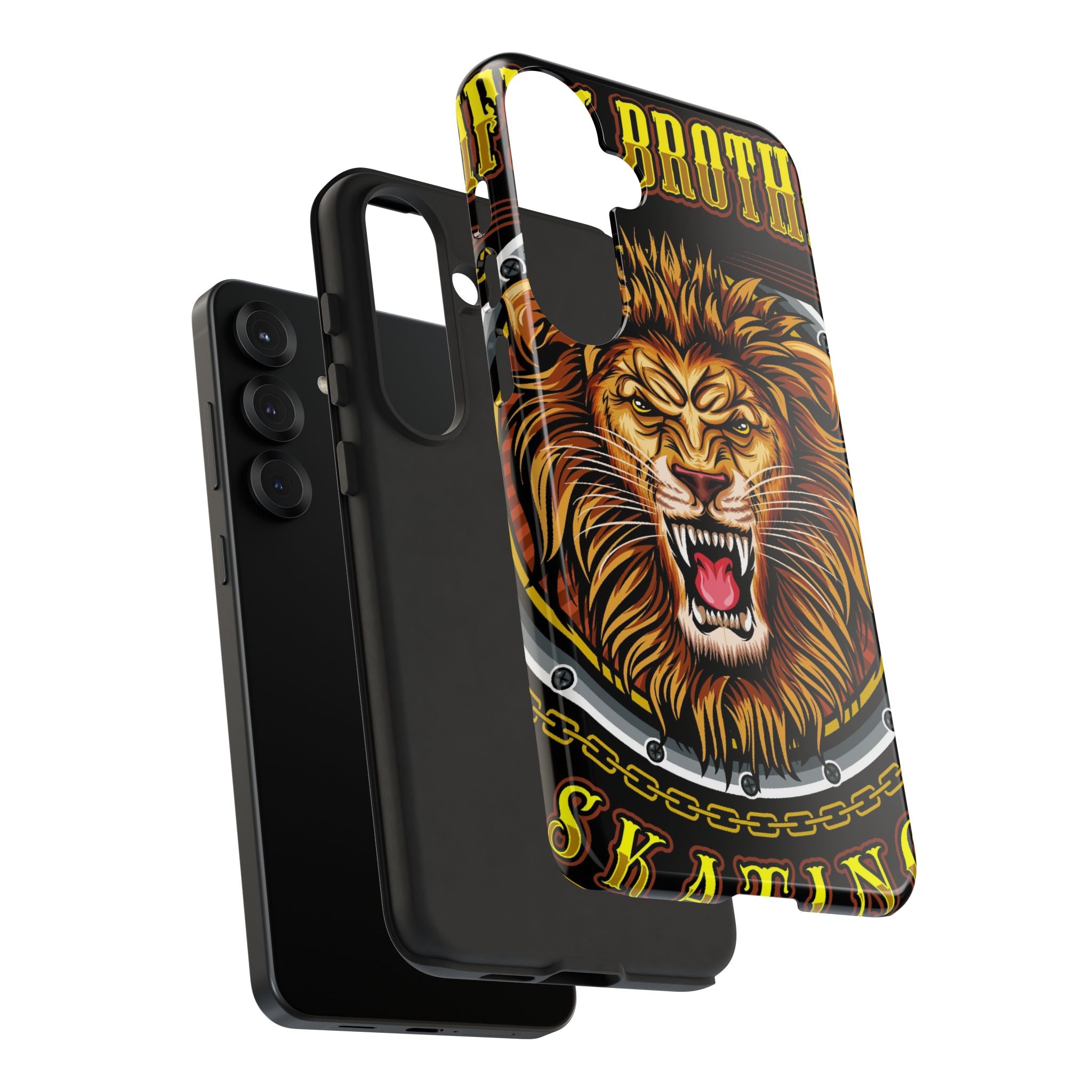 Lion King Tough Cases Phone Case — Fierce Roaring Lion Design, Protective Shockproof Cover