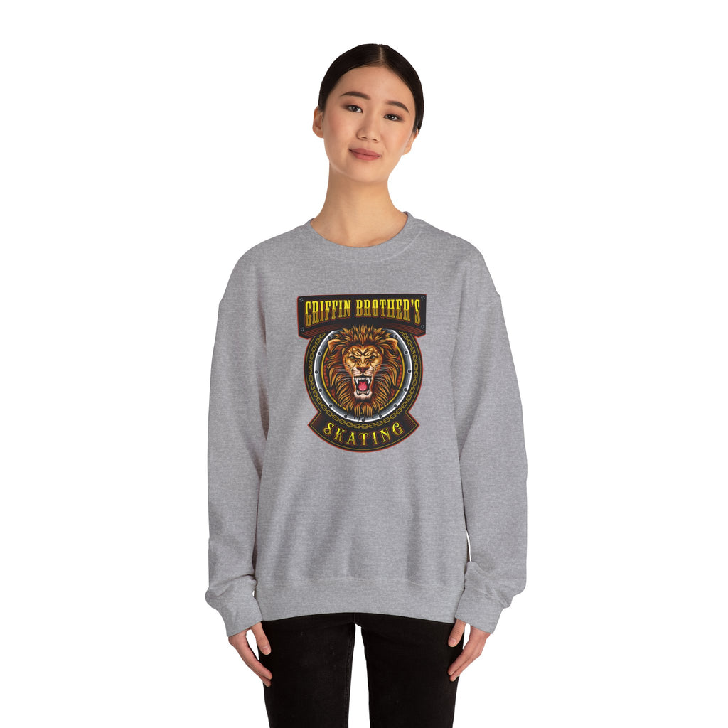 Griffin Brothers Skating Lion Crewneck Sweatshirt
