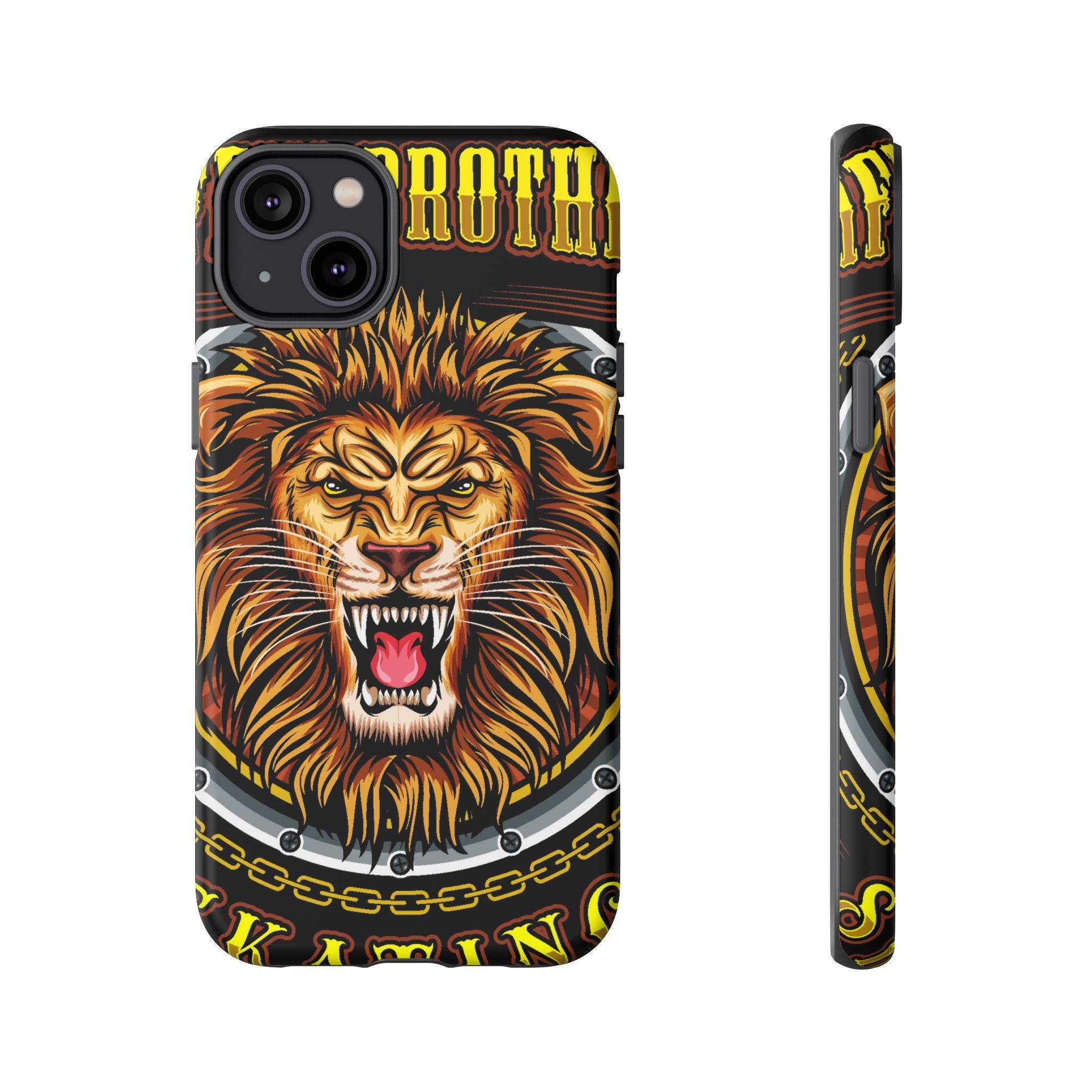 Lion King Tough Cases Phone Case — Fierce Roaring Lion Design, Protective Shockproof Cover