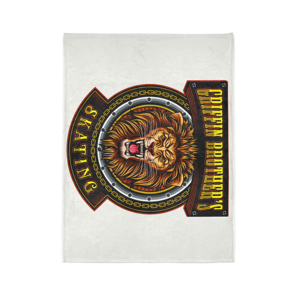 Griffin Brother's Skating Lion Blanket — Soft Polyester Throw for Skaters & Sports Fans