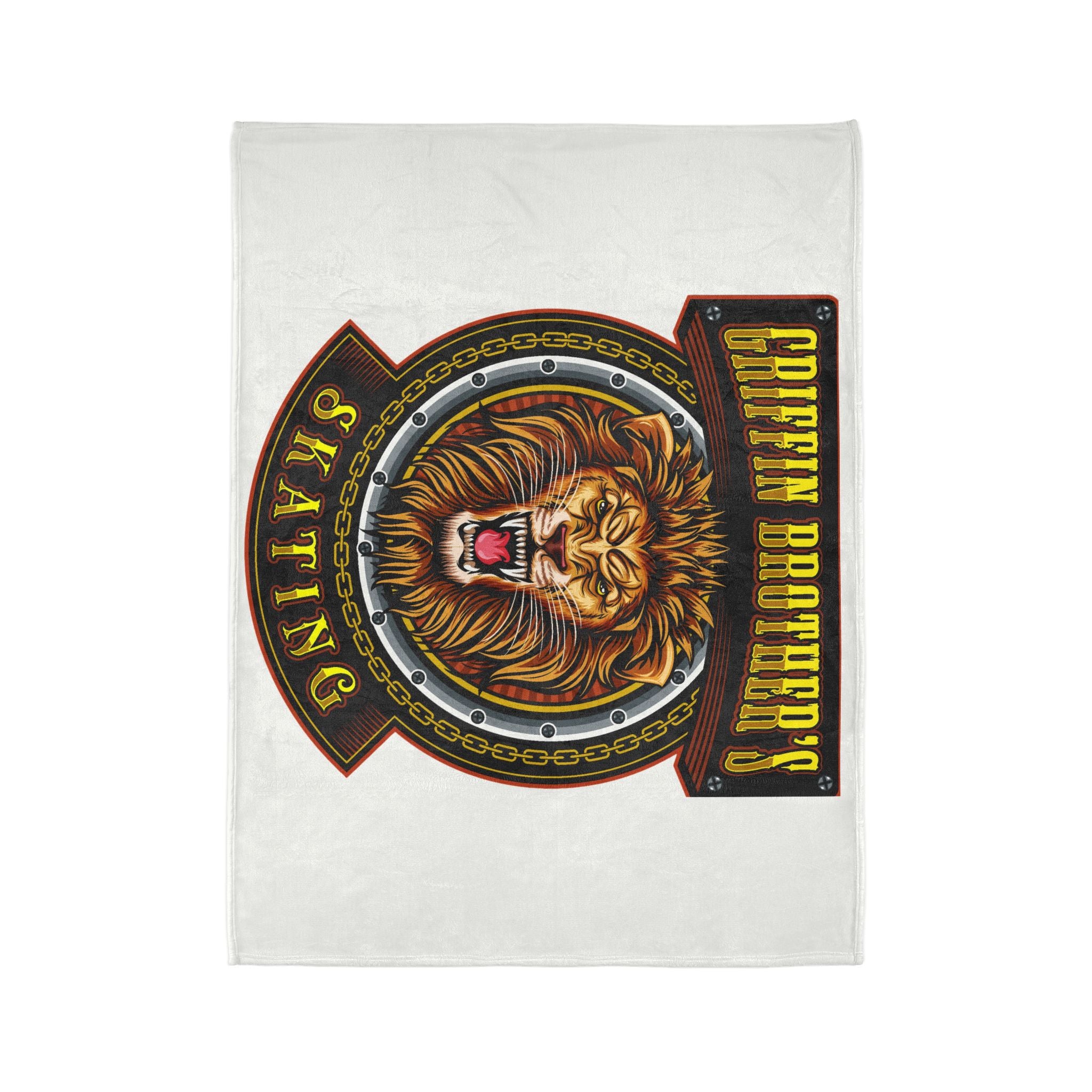 Griffin Brother's Skating Lion Blanket — Soft Polyester Throw for Skaters & Sports Fans