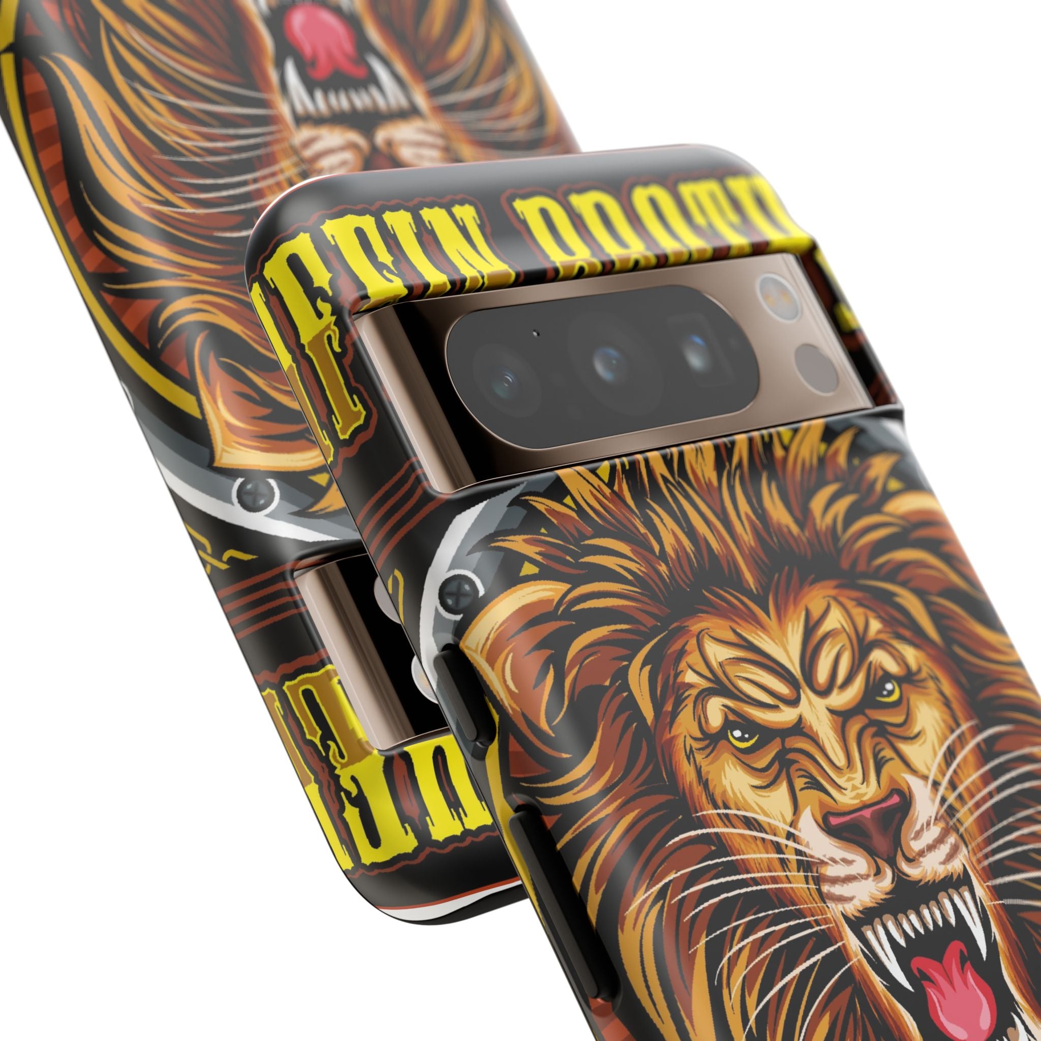 Lion King Tough Cases Phone Case — Fierce Roaring Lion Design, Protective Shockproof Cover