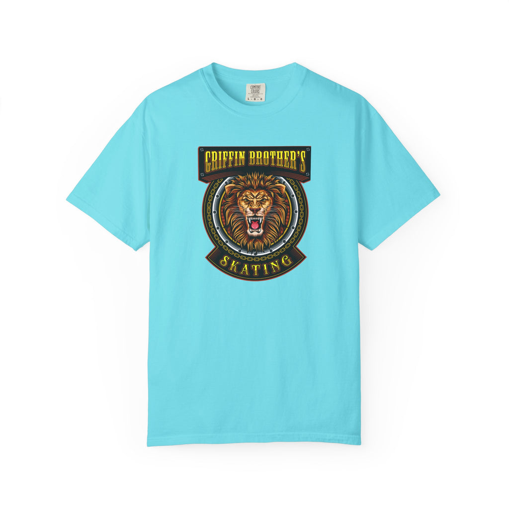 Griffin Brothers Skating Lion T-Shirt — Vintage Skate Crew Tee