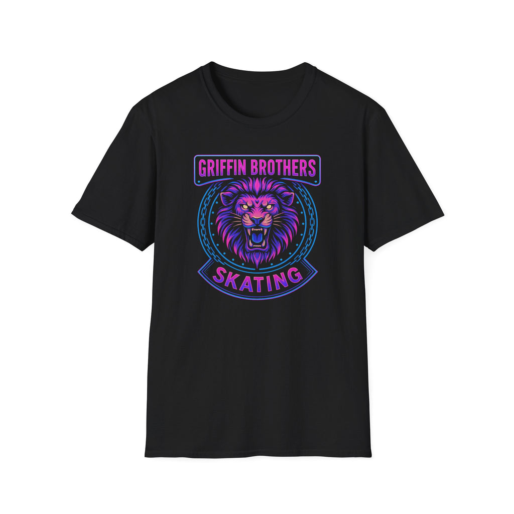 Griffin Brothers Skating T-Shirt — Neon Lion Skate Team Tee