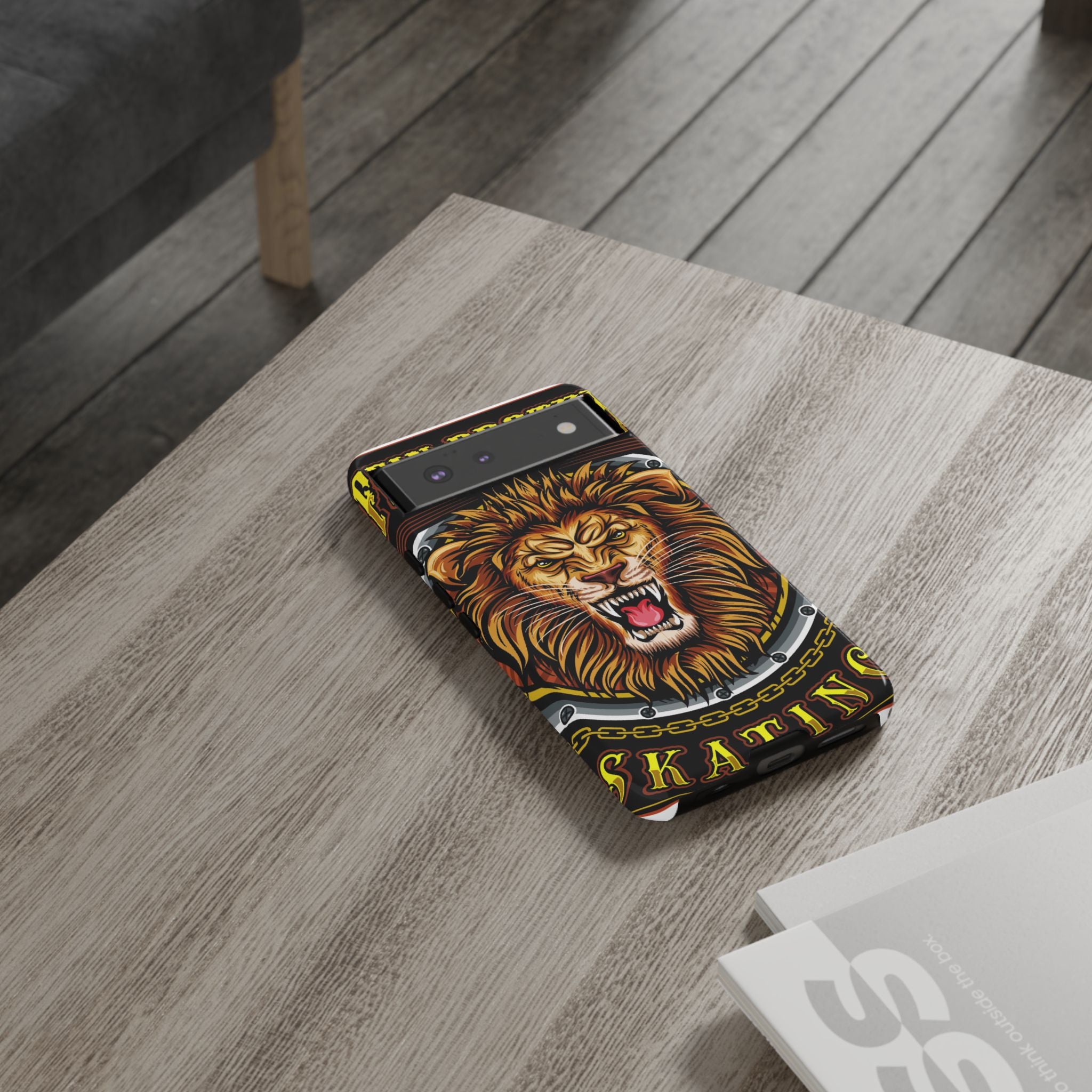 Lion King Tough Cases Phone Case — Fierce Roaring Lion Design, Protective Shockproof Cover