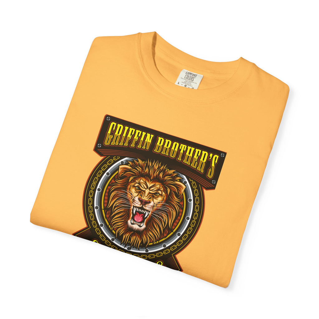 Griffin Brothers Skating Lion T-Shirt — Vintage Skate Crew Tee