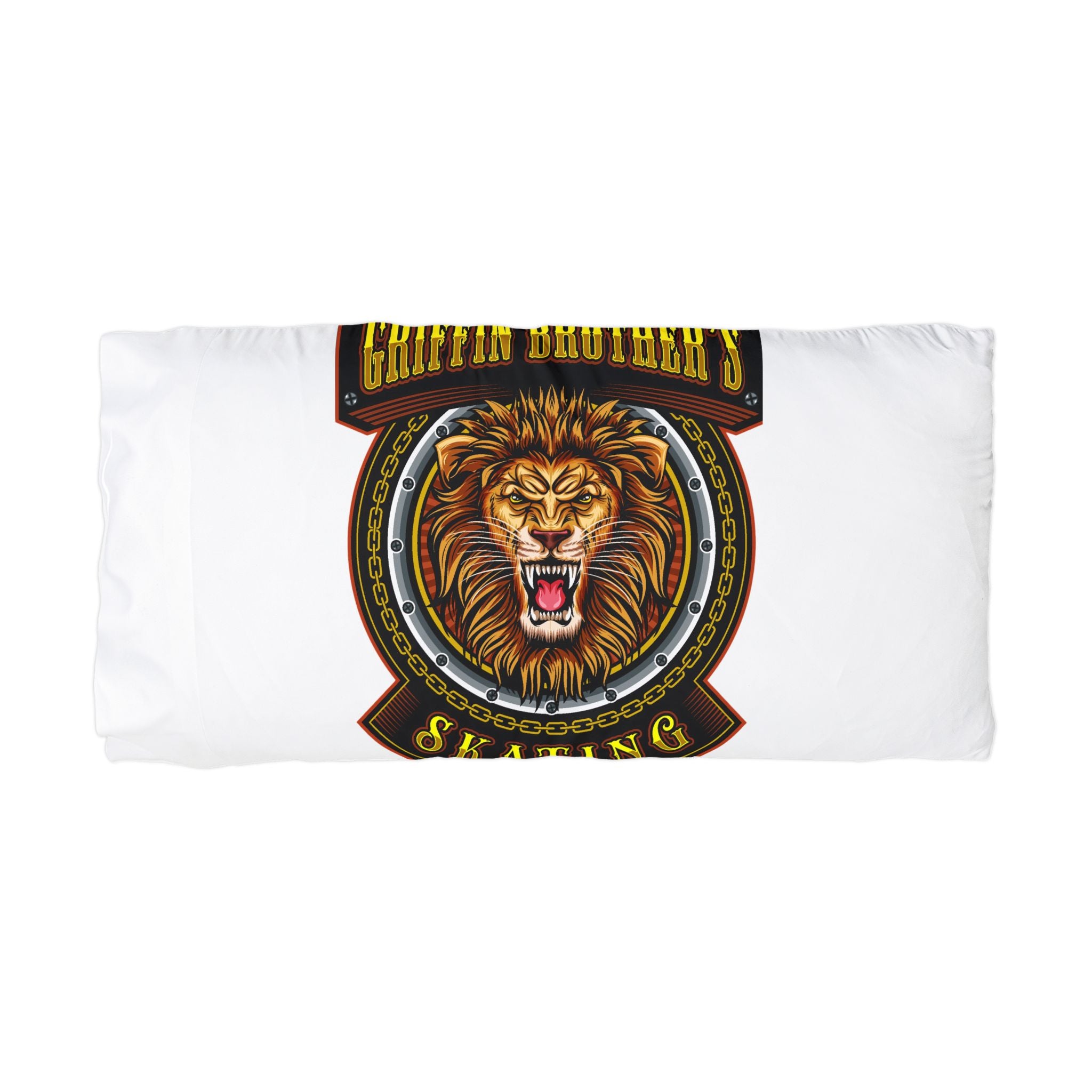 Lion Skate Team Microfiber Pillowcase — Griffin Brother's Skating Logo