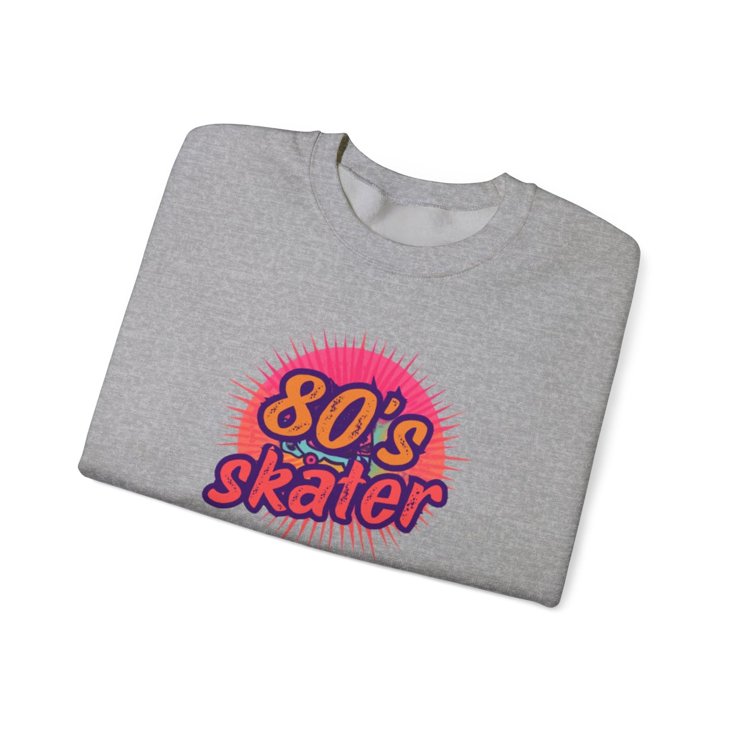 80's Skater Sweatshirt - Retro Skateboarding Crewneck