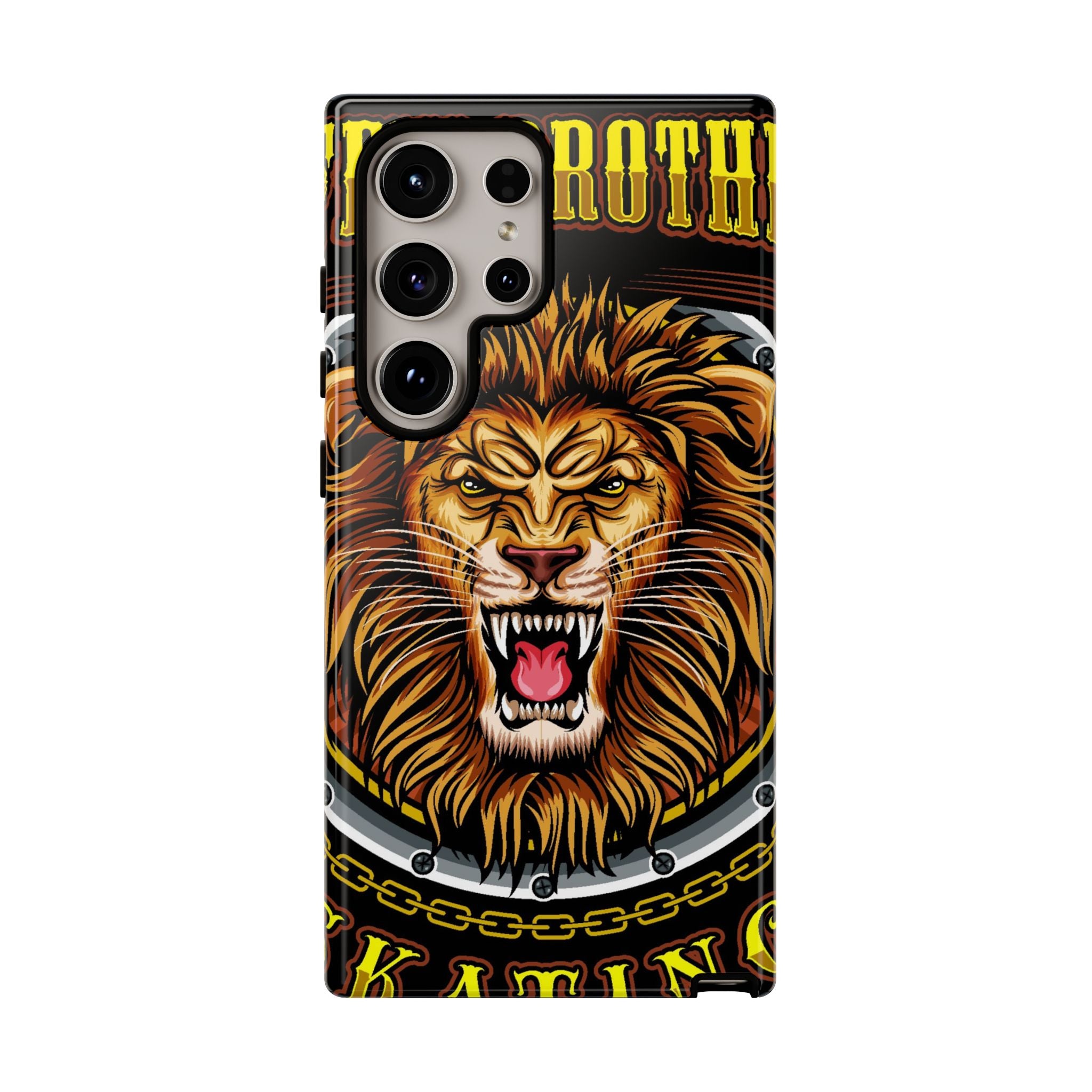 Lion King Tough Cases Phone Case — Fierce Roaring Lion Design, Protective Shockproof Cover