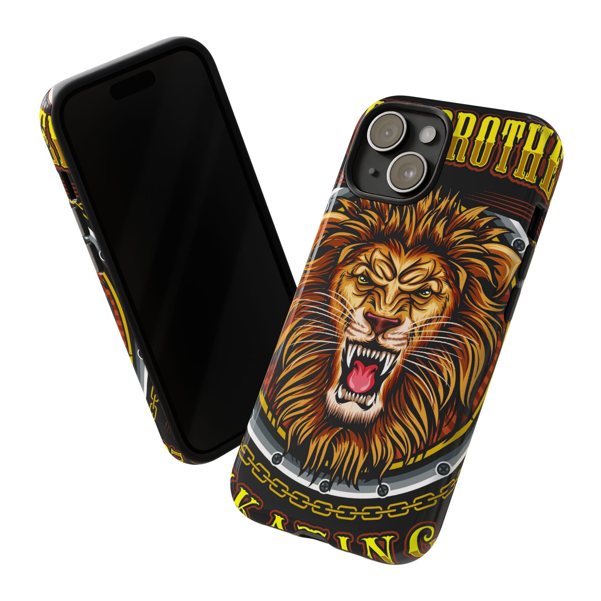 Lion King Tough Cases Phone Case — Fierce Roaring Lion Design, Protective Shockproof Cover