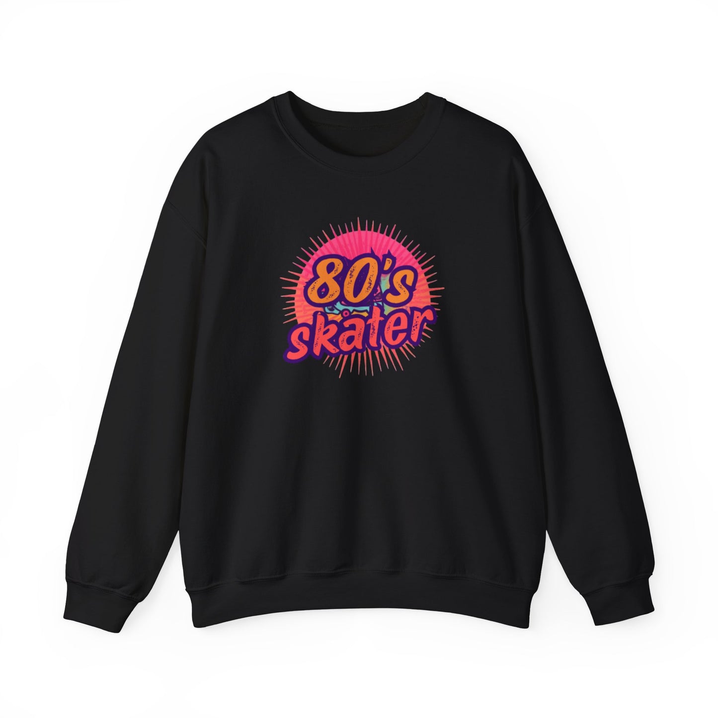 80's Skater Sweatshirt - Retro Skateboarding Crewneck