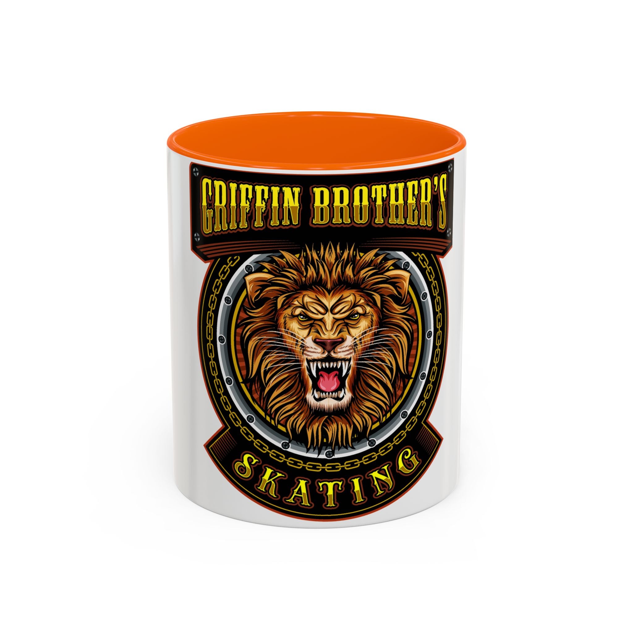 Griffin Brother's Skating Lion Accent Coffee Mug — 11/15oz