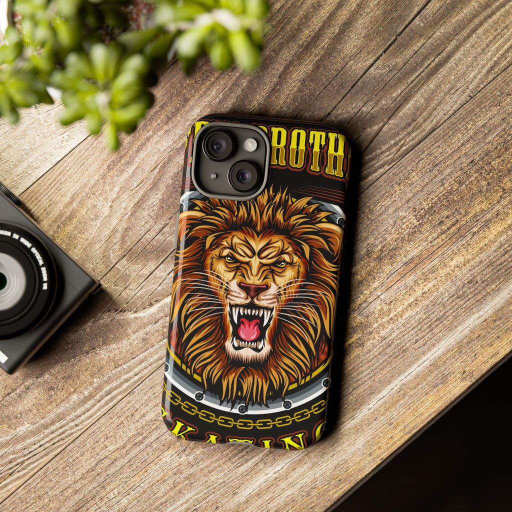 Lion King Tough Cases Phone Case — Fierce Roaring Lion Design, Protective Shockproof Cover