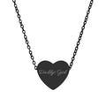 Daddy's Girl Engraved Heart Necklace — Personalized Script Heart Pendant for Women, Gift for Anniversary & Valentine’s Day