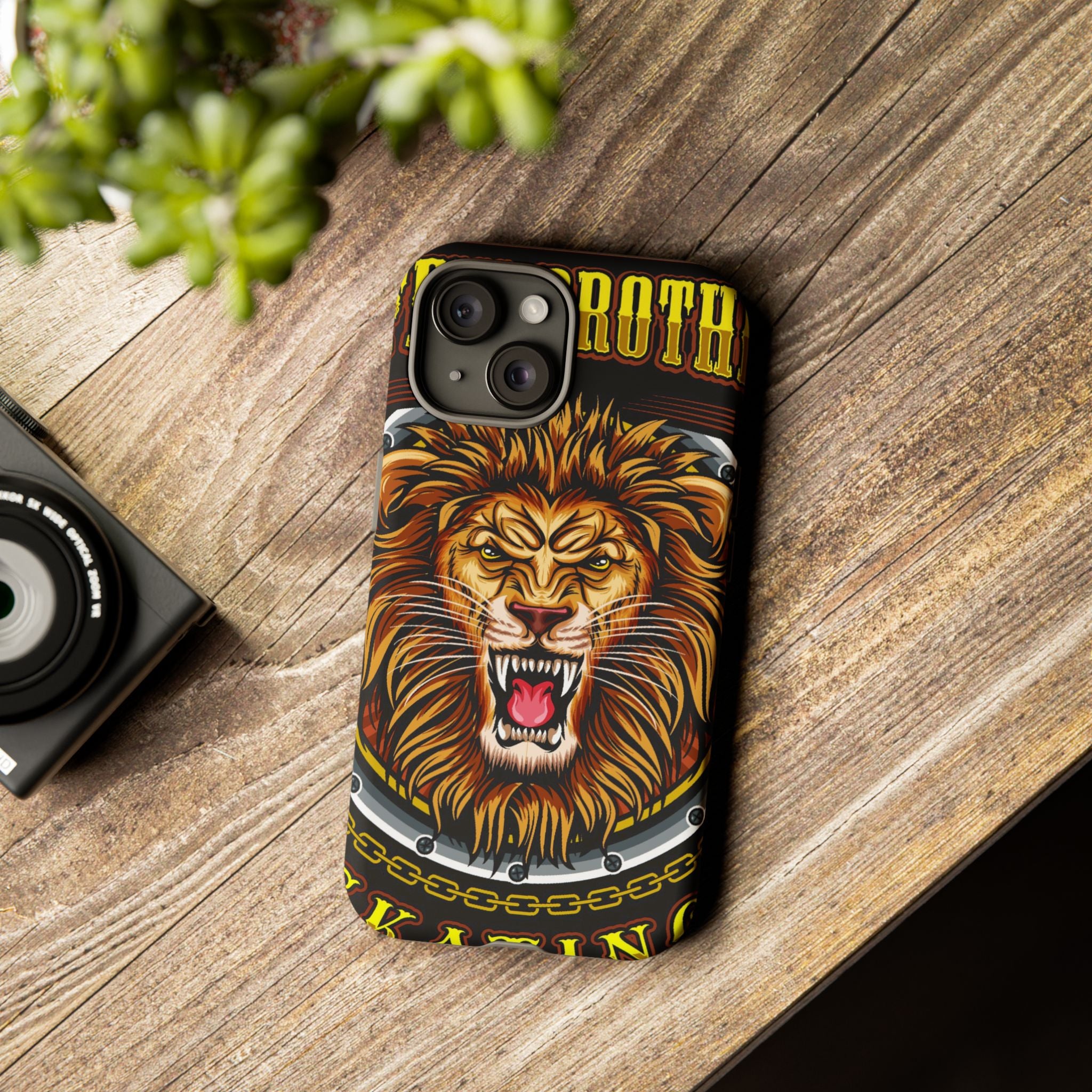 Lion King Tough Cases Phone Case — Fierce Roaring Lion Design, Protective Shockproof Cover