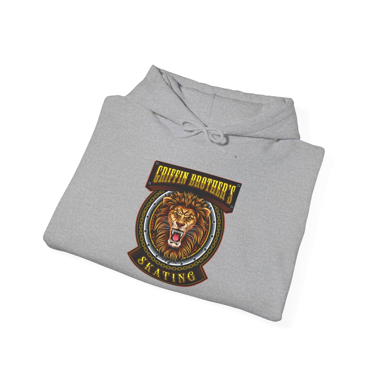 Griffin Authority Skating Hoodie — Vintage Lion Patch Graphic