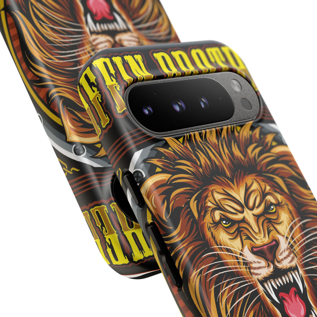 Lion King Tough Cases Phone Case — Fierce Roaring Lion Design, Protective Shockproof Cover
