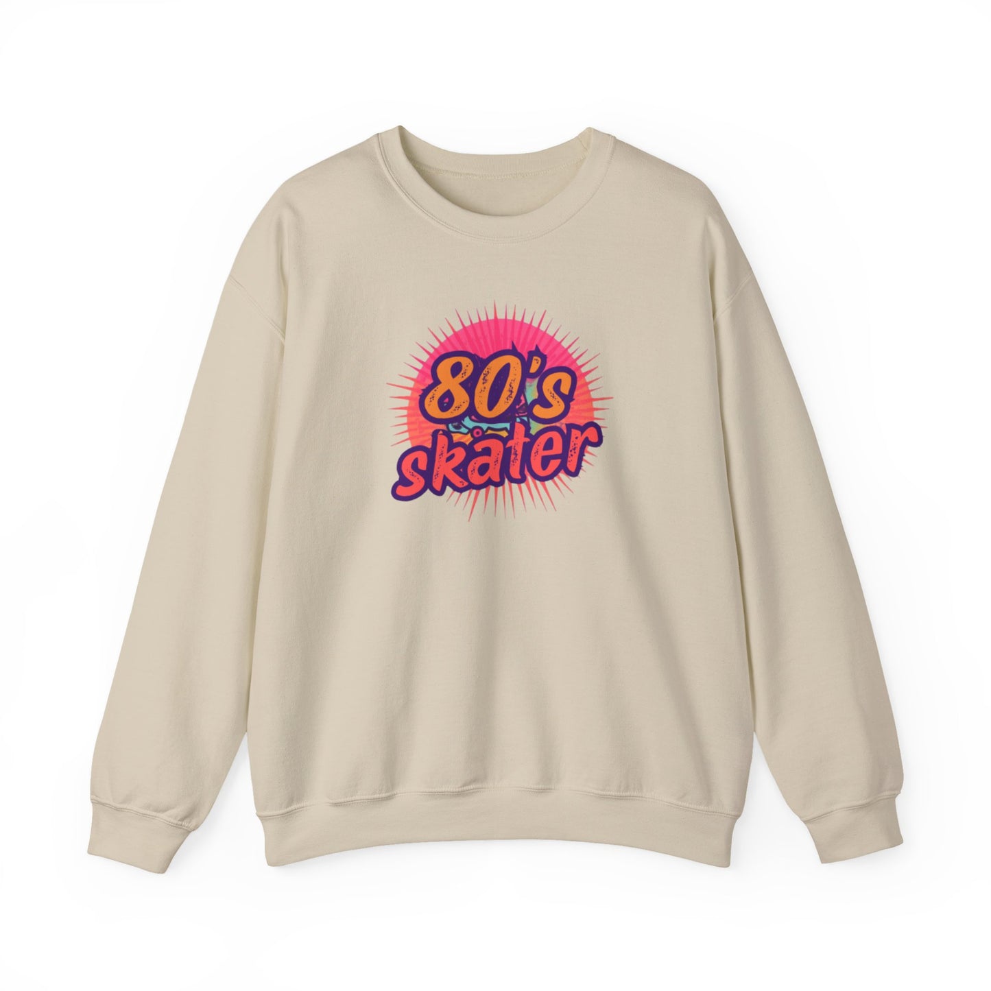 80's Skater Sweatshirt - Retro Skateboarding Crewneck