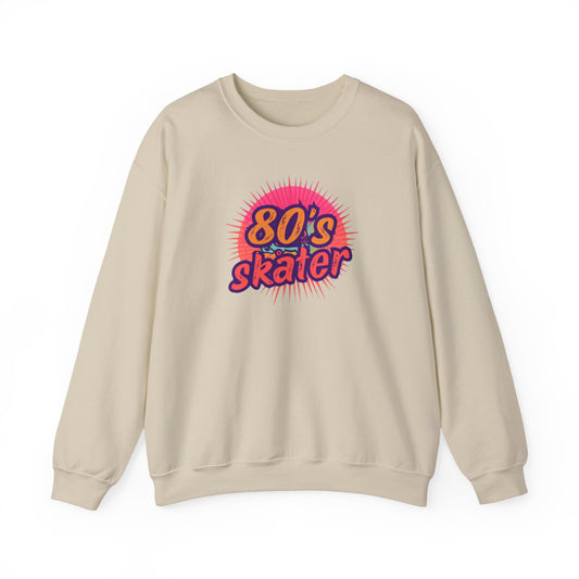 80's Skater Sweatshirt - Retro Skateboarding Crewneck