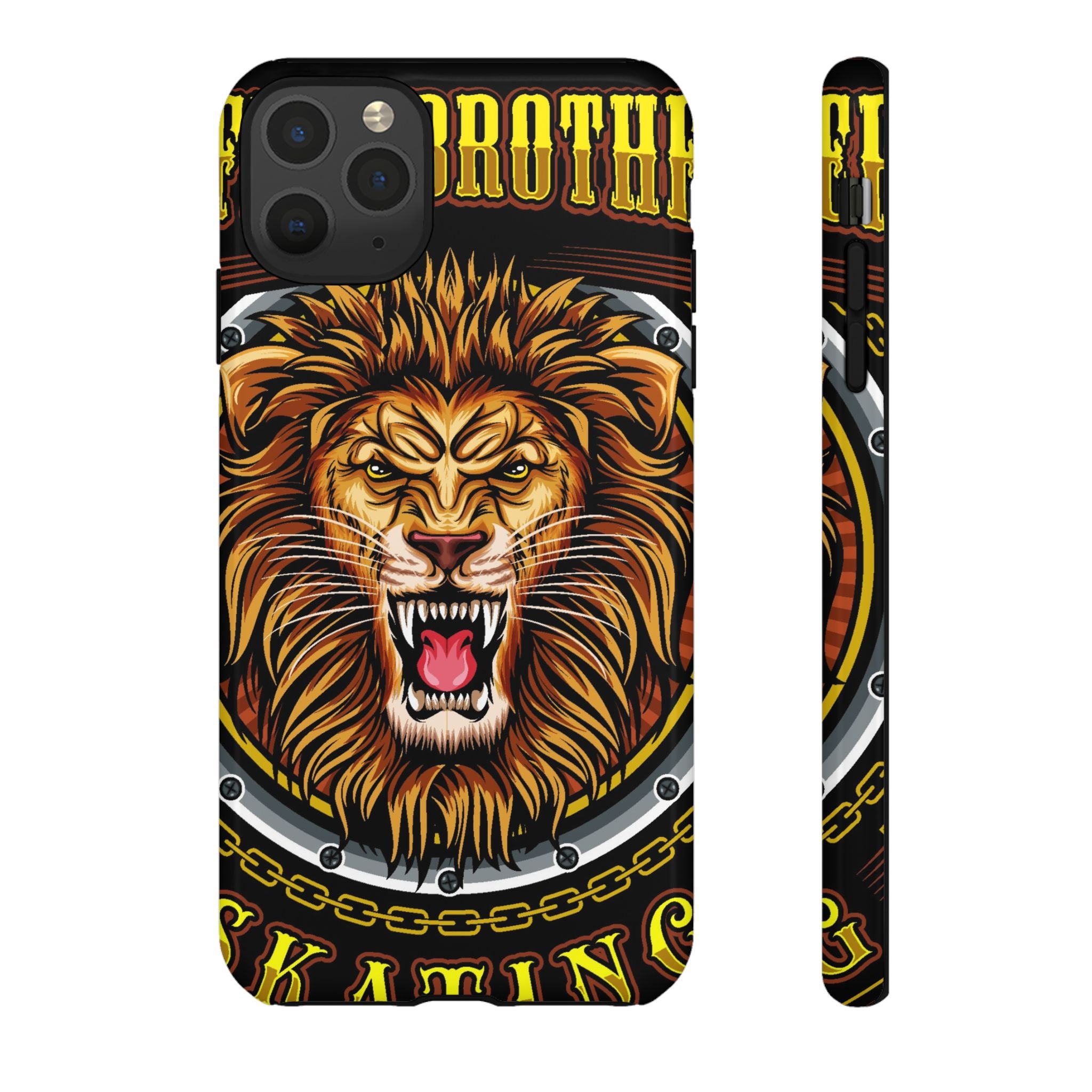 Lion King Tough Cases Phone Case — Fierce Roaring Lion Design, Protective Shockproof Cover