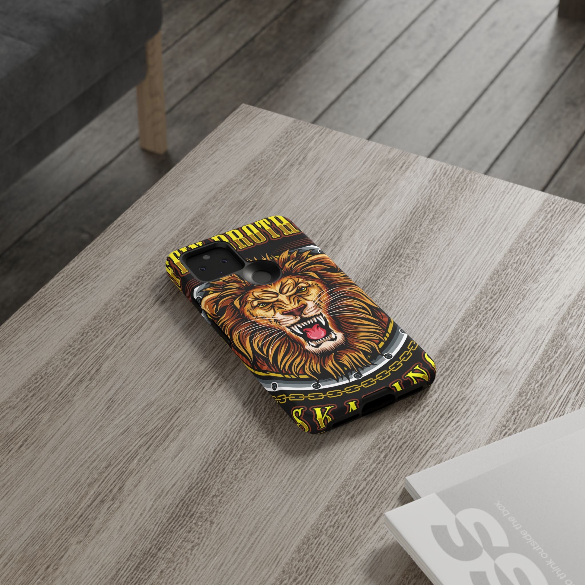 Lion King Tough Cases Phone Case — Fierce Roaring Lion Design, Protective Shockproof Cover
