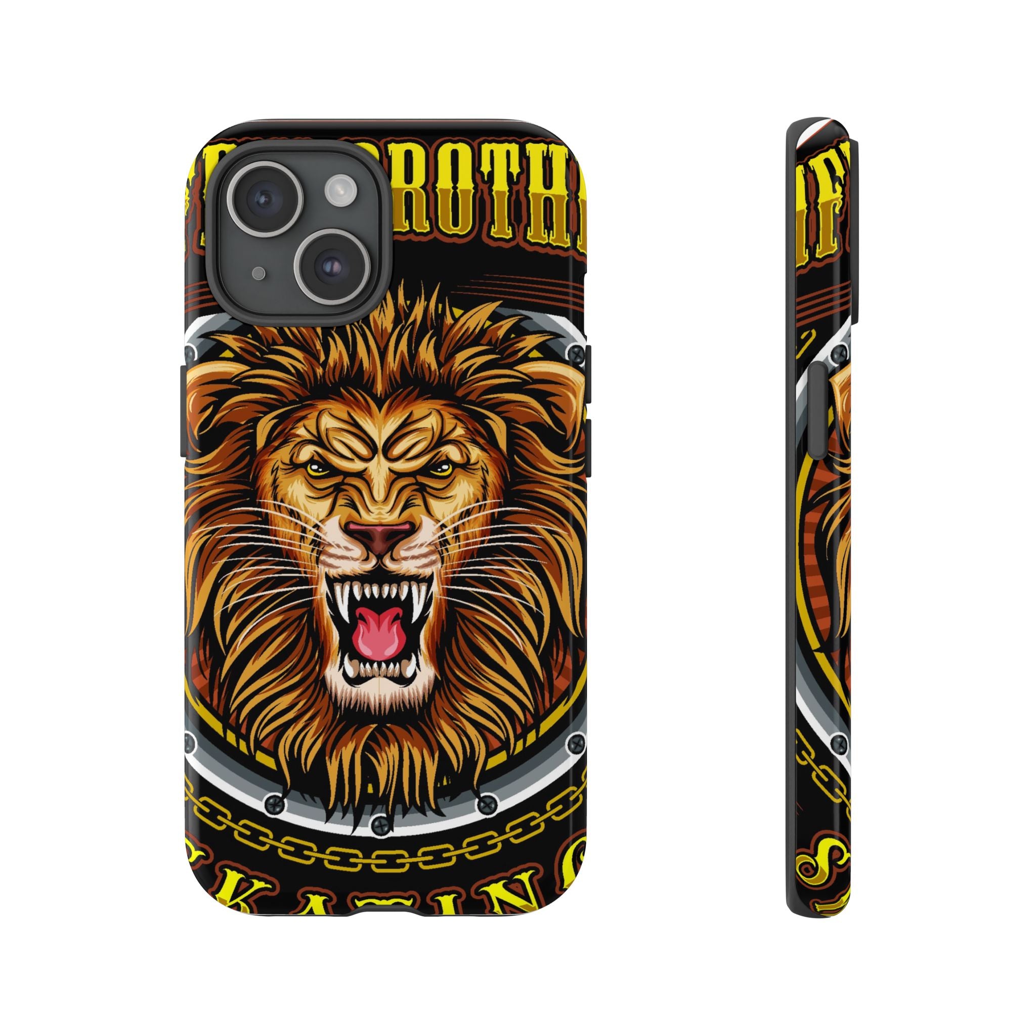 Lion King Tough Cases Phone Case — Fierce Roaring Lion Design, Protective Shockproof Cover