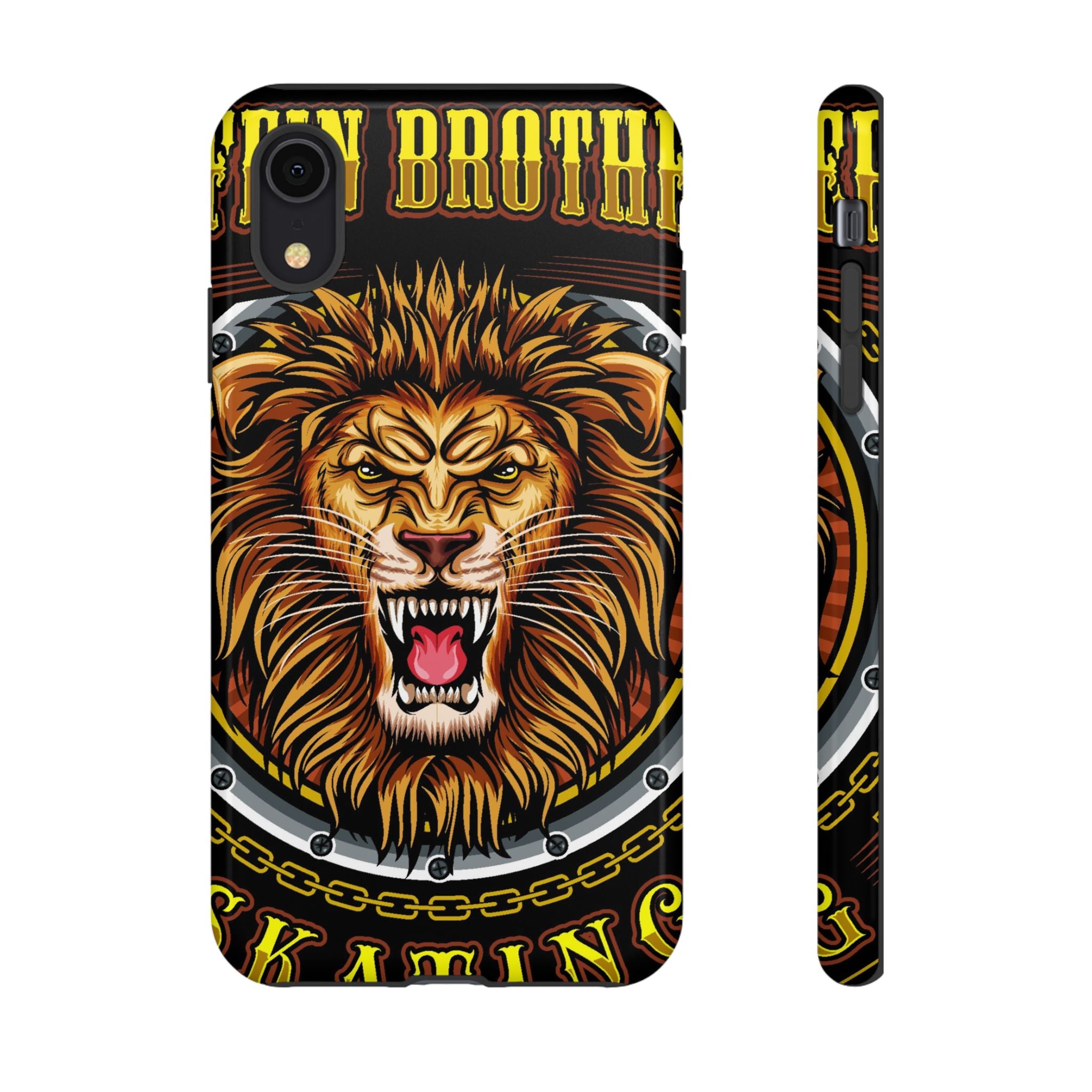 Lion King Tough Cases Phone Case — Fierce Roaring Lion Design, Protective Shockproof Cover