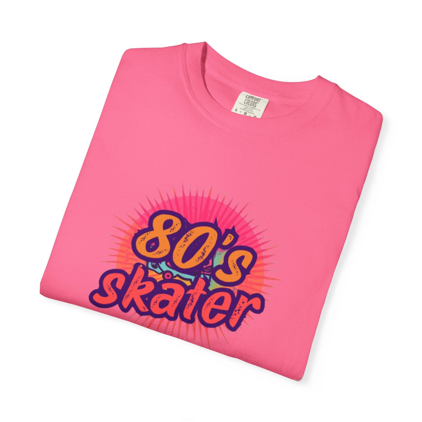 80's Skater T-Shirt — Retro Neon Skateboard Tee