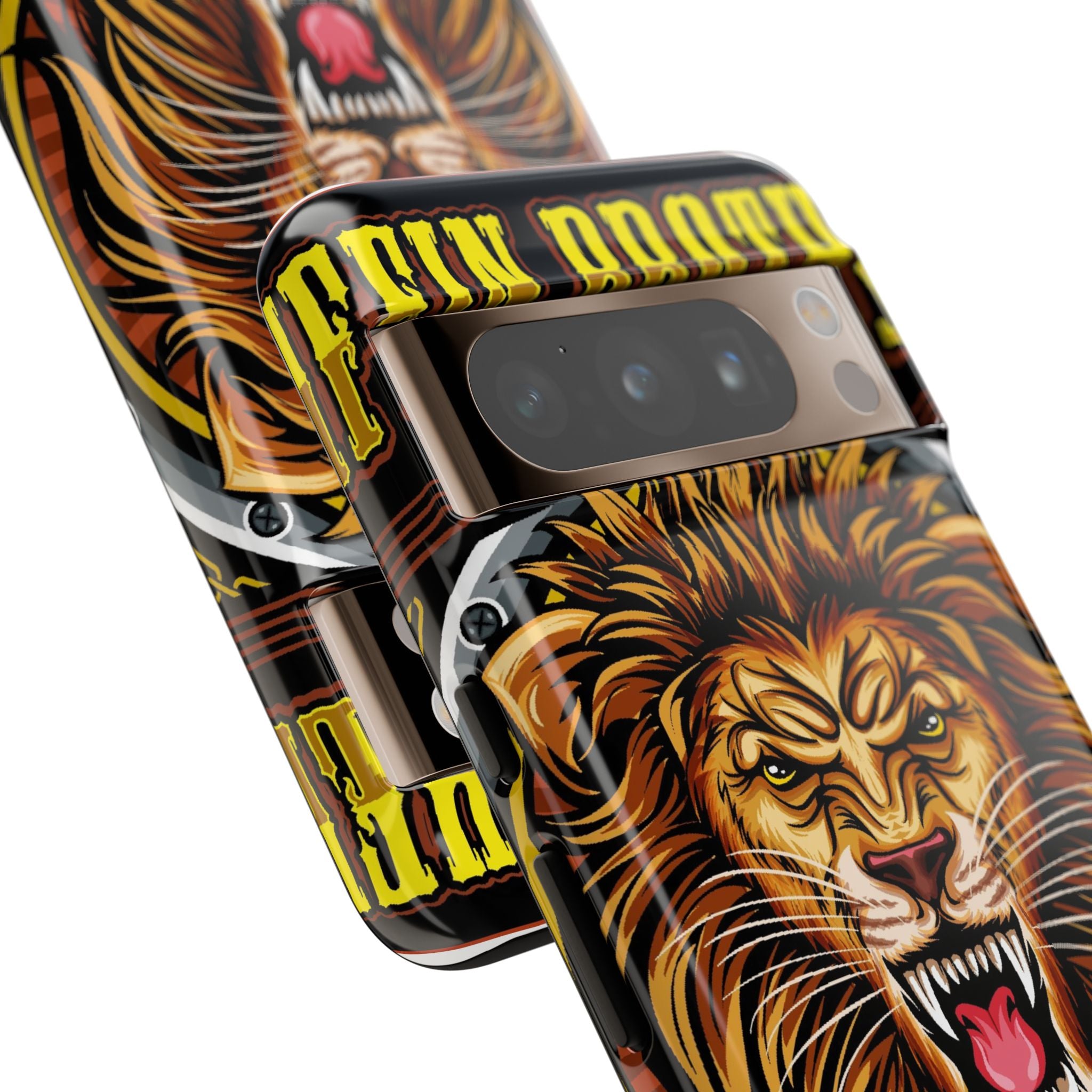 Lion King Tough Cases Phone Case — Fierce Roaring Lion Design, Protective Shockproof Cover