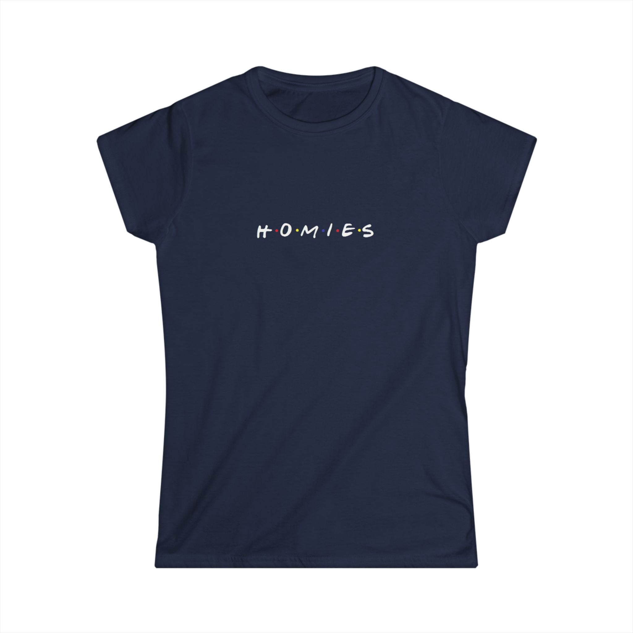 Homies Script Women's Tee — Casual Best Friends Graphic Shirt