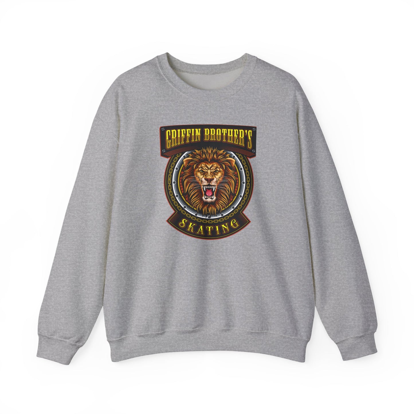 Griffin Brothers Skating Lion Crewneck Sweatshirt