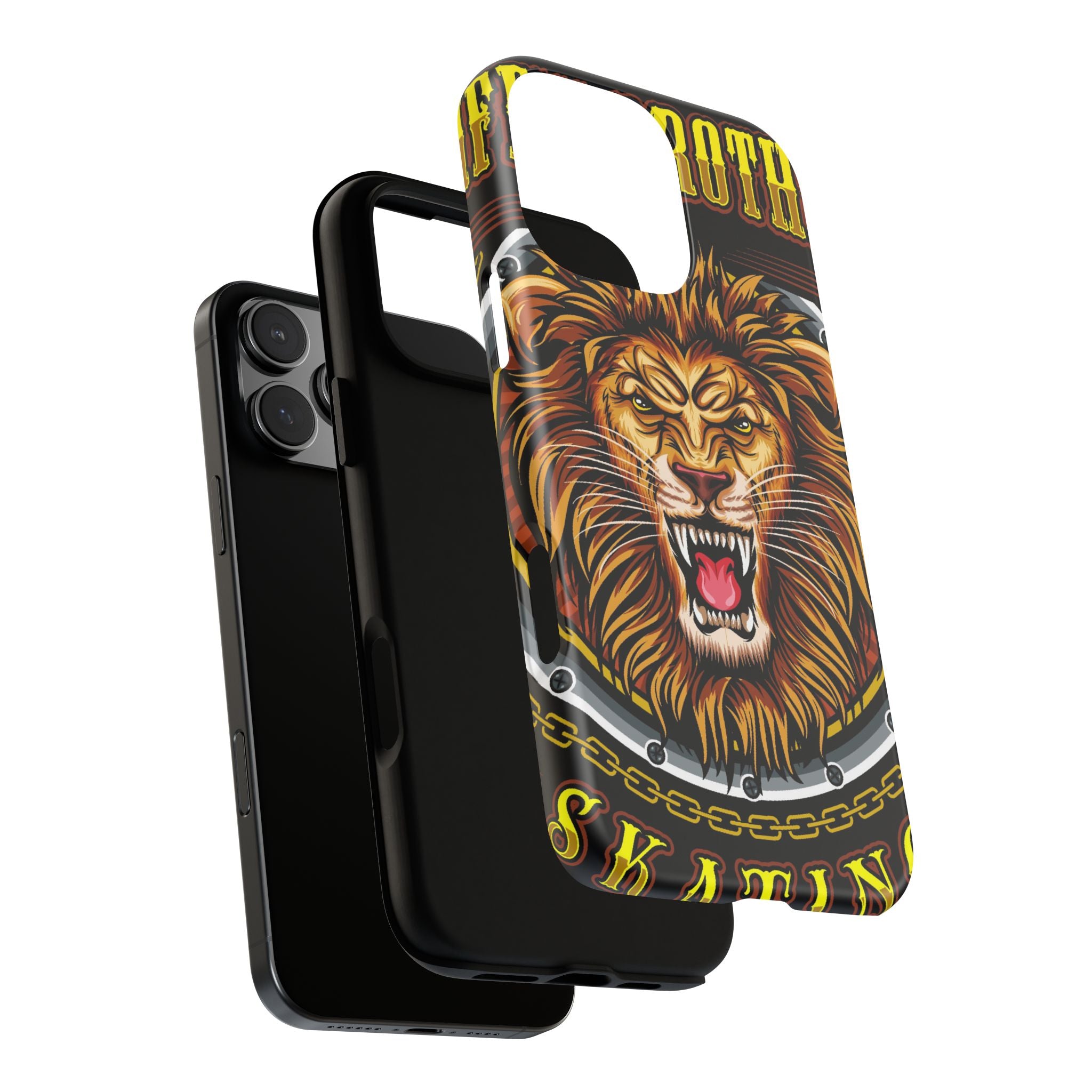 Lion King Tough Cases Phone Case — Fierce Roaring Lion Design, Protective Shockproof Cover