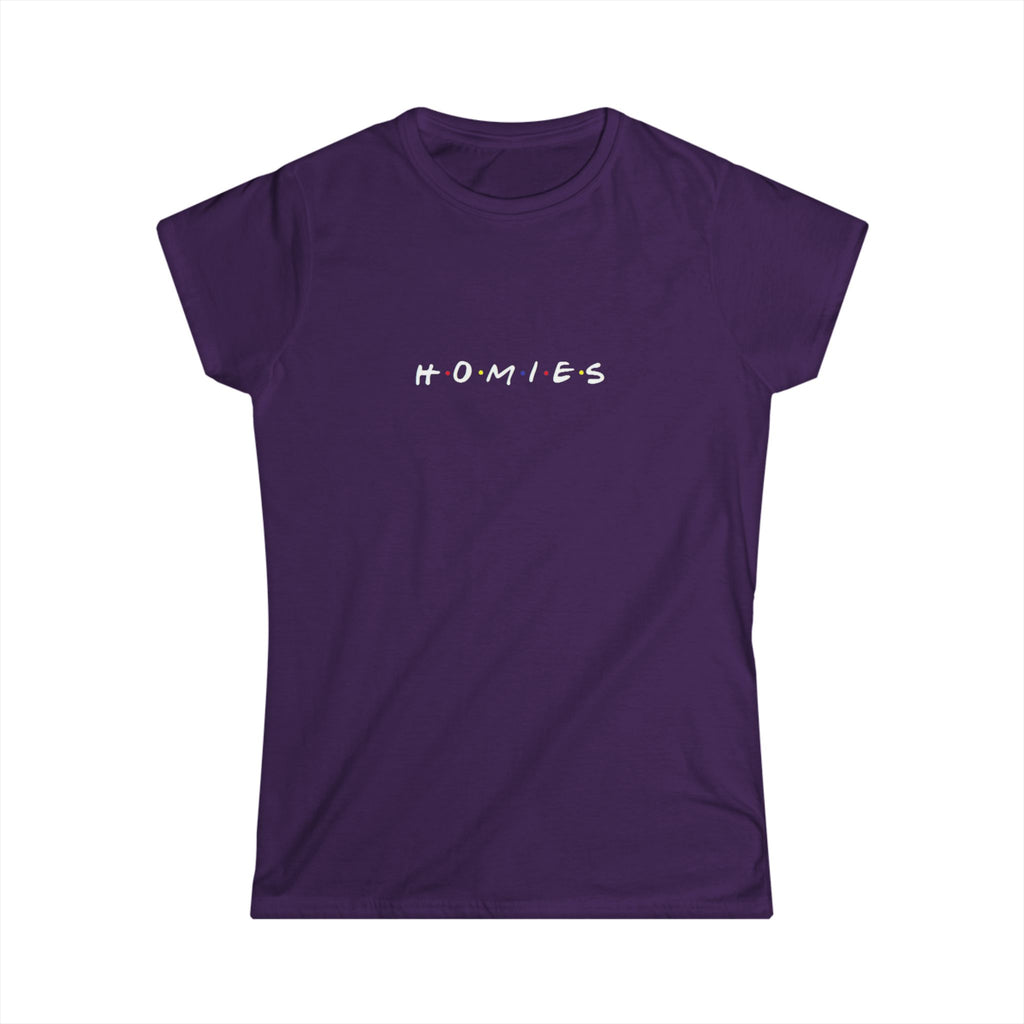 Homies Script Women's Tee — Casual Best Friends Graphic Shirt