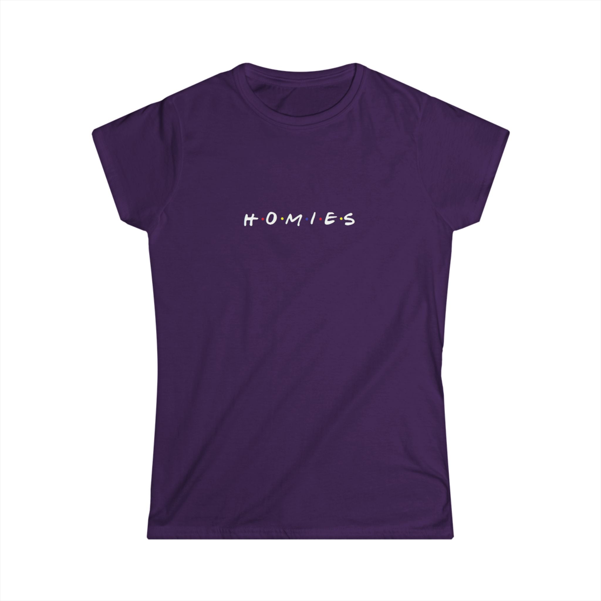 Homies Script Women's Tee — Casual Best Friends Graphic Shirt