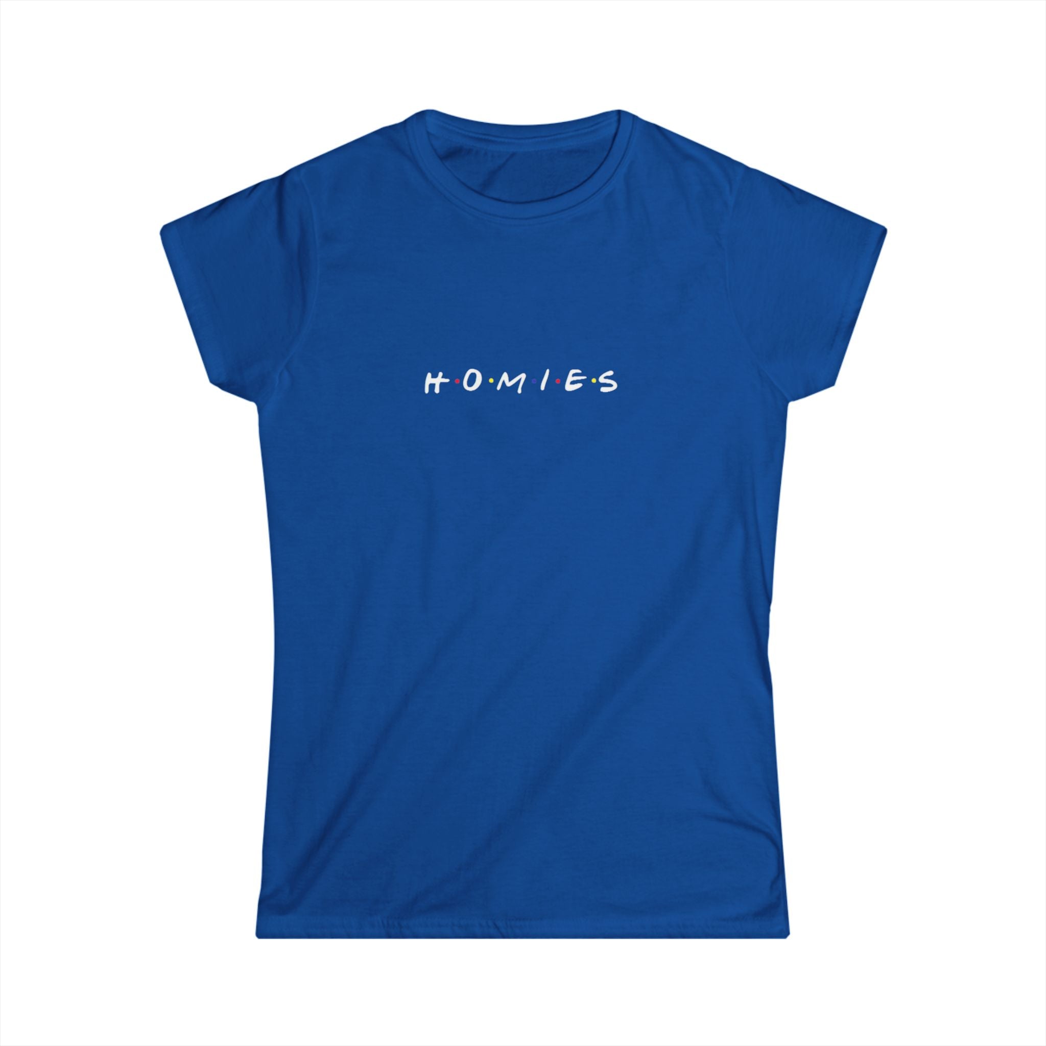 Homies Script Women's Tee — Casual Best Friends Graphic Shirt