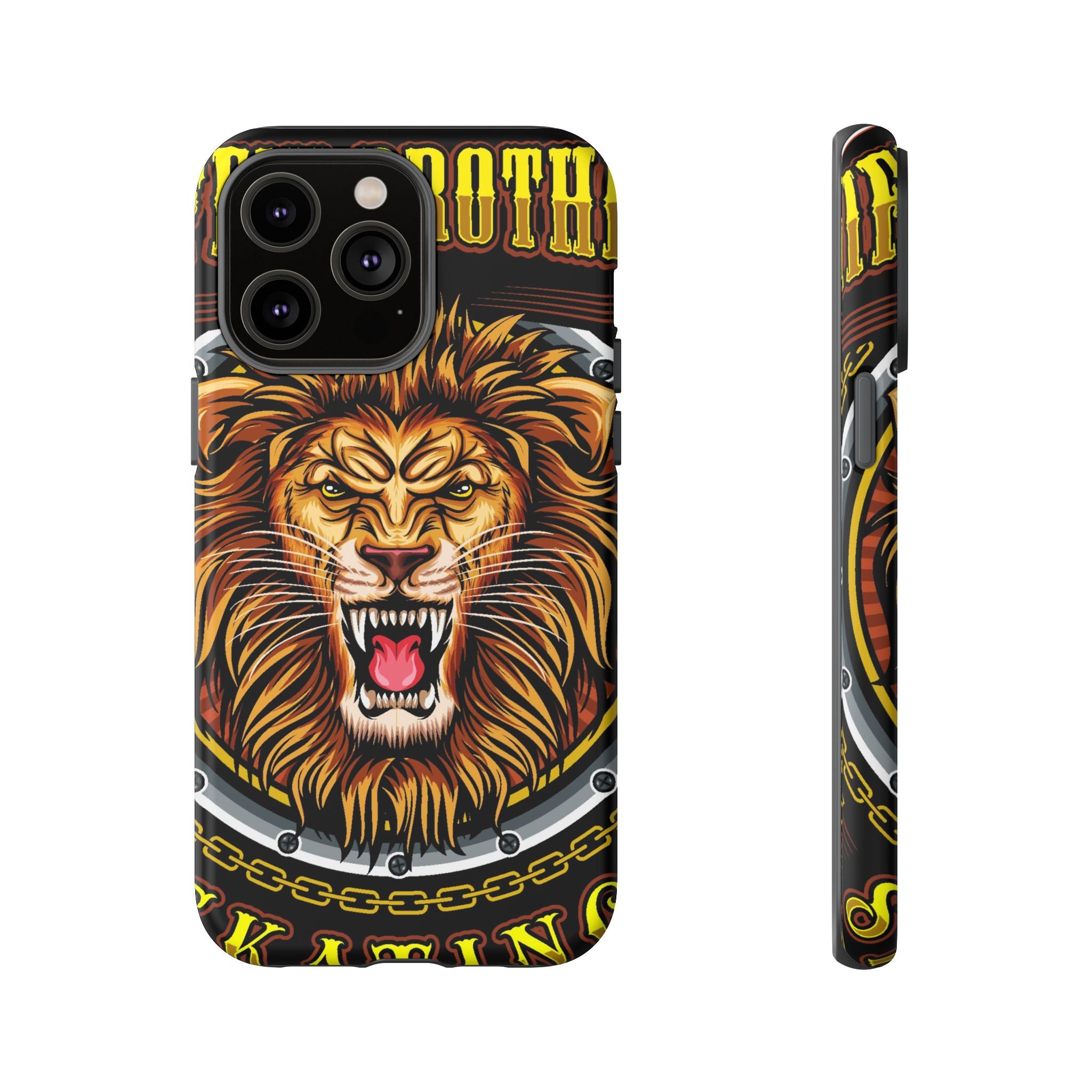 Lion King Tough Cases Phone Case — Fierce Roaring Lion Design, Protective Shockproof Cover