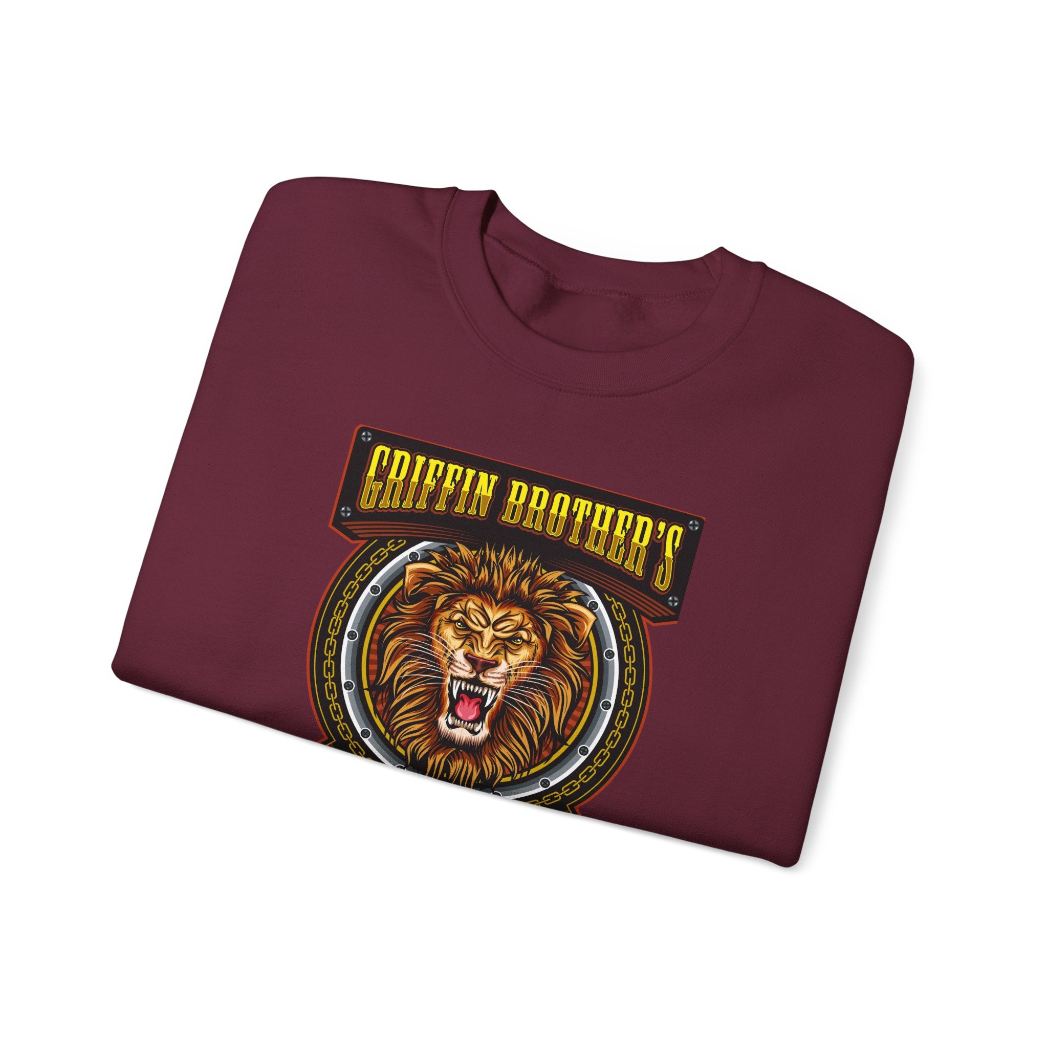 Griffin Brothers Skating Lion Crewneck Sweatshirt