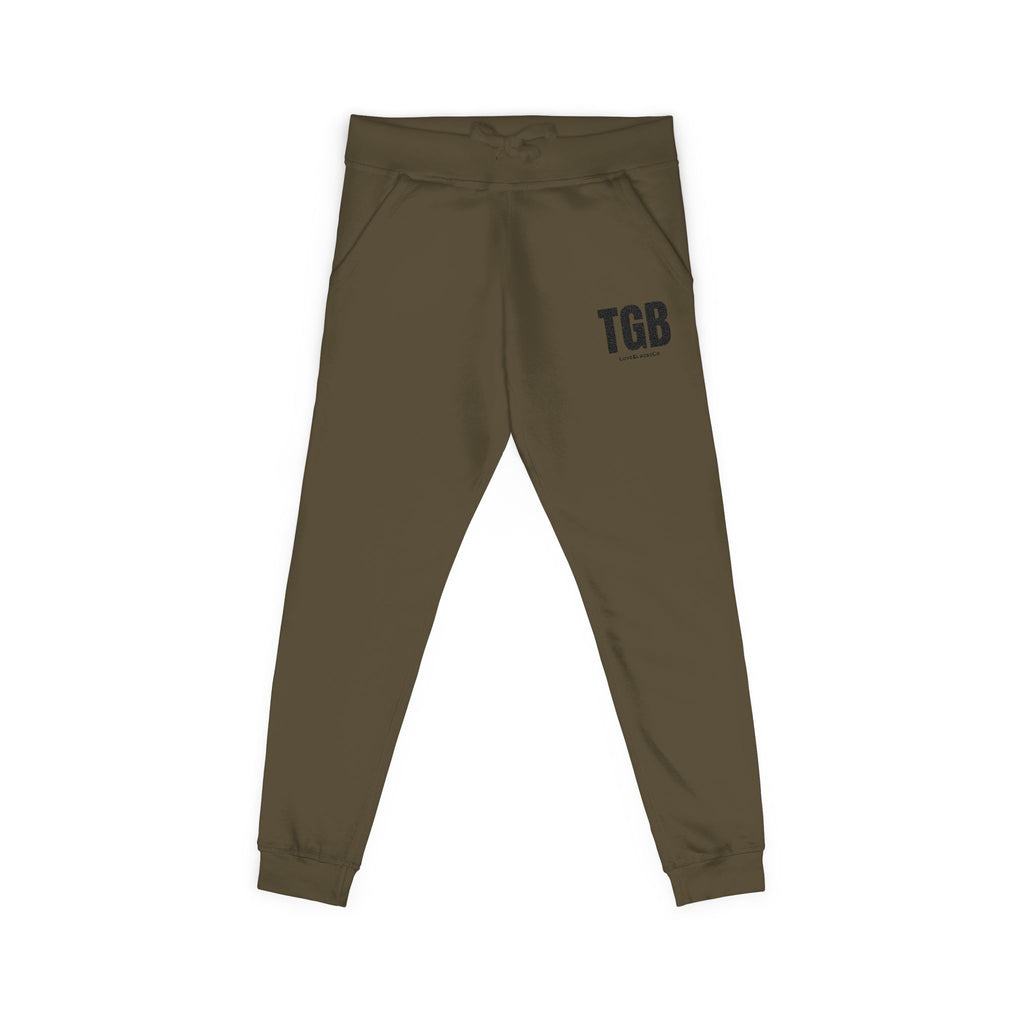 Embroidered 'TGB' Fleece Sweatpants – Cozy Casual Joggers